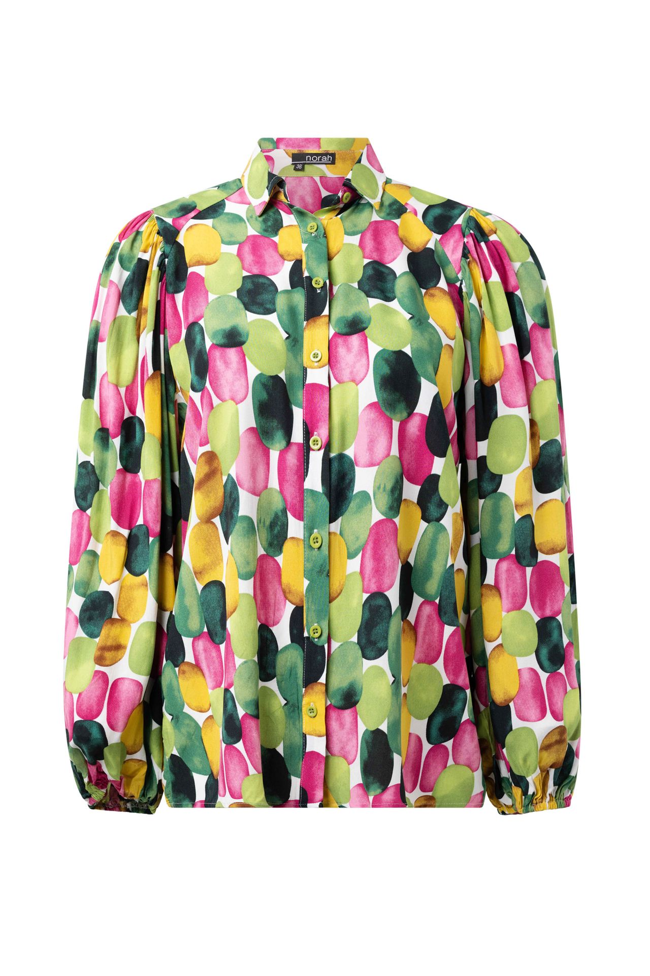Norah Meerkleurige blouse green multicolor 214999-520