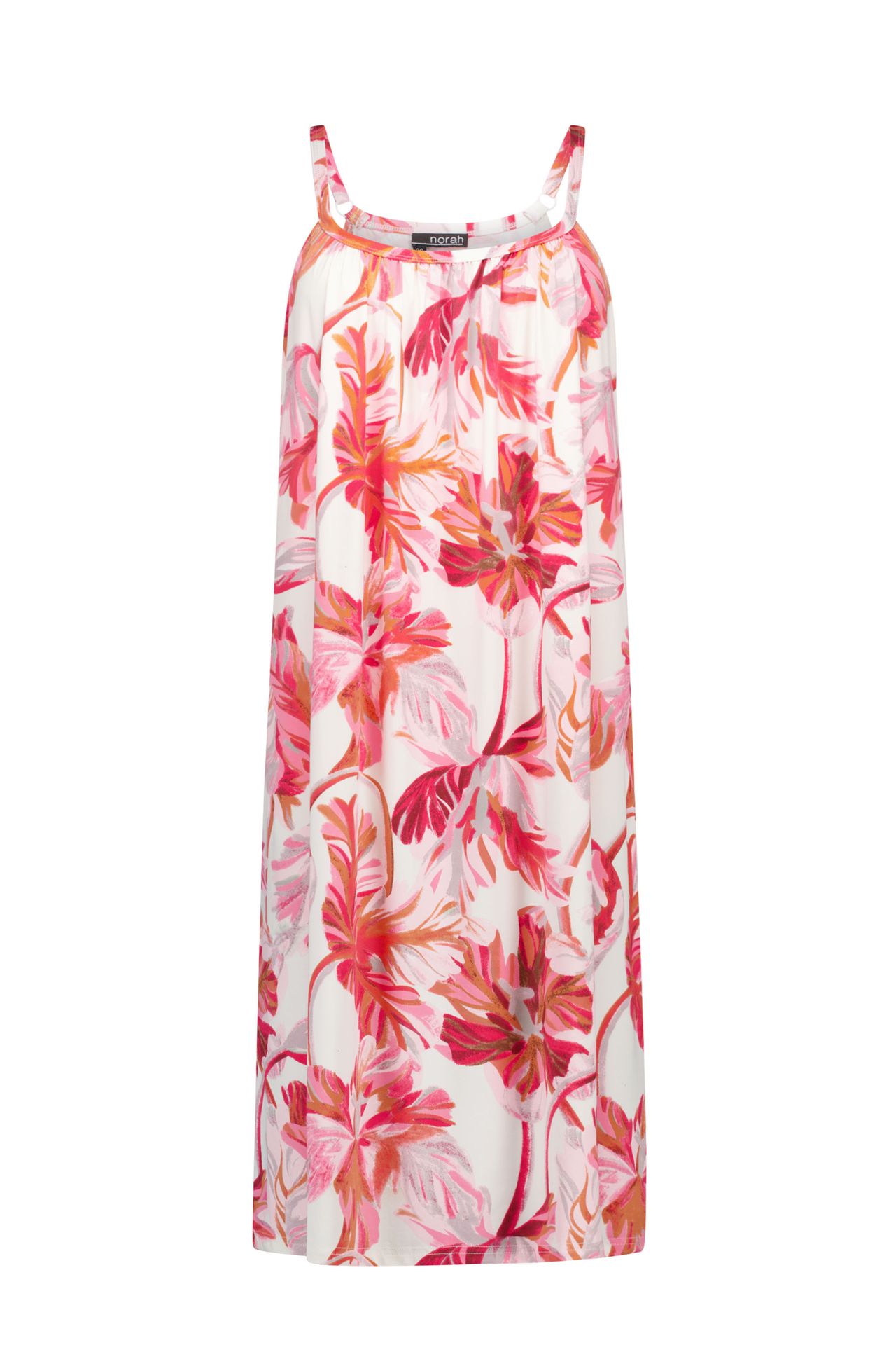 Norah Meerkleurige midi jurk pink multicolor 215013-920