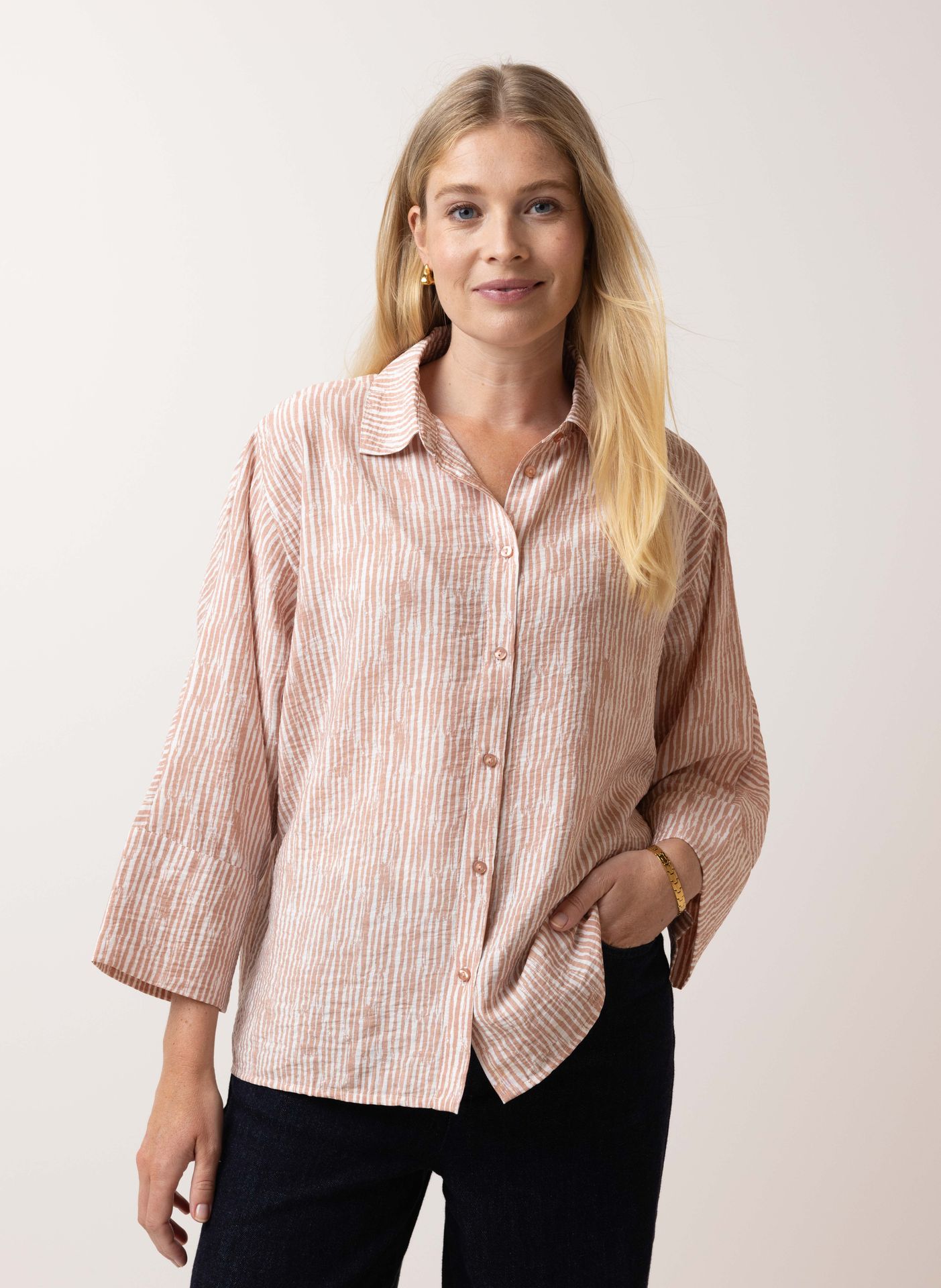 Norah Roze blouse powder rose multicolor 215015-911