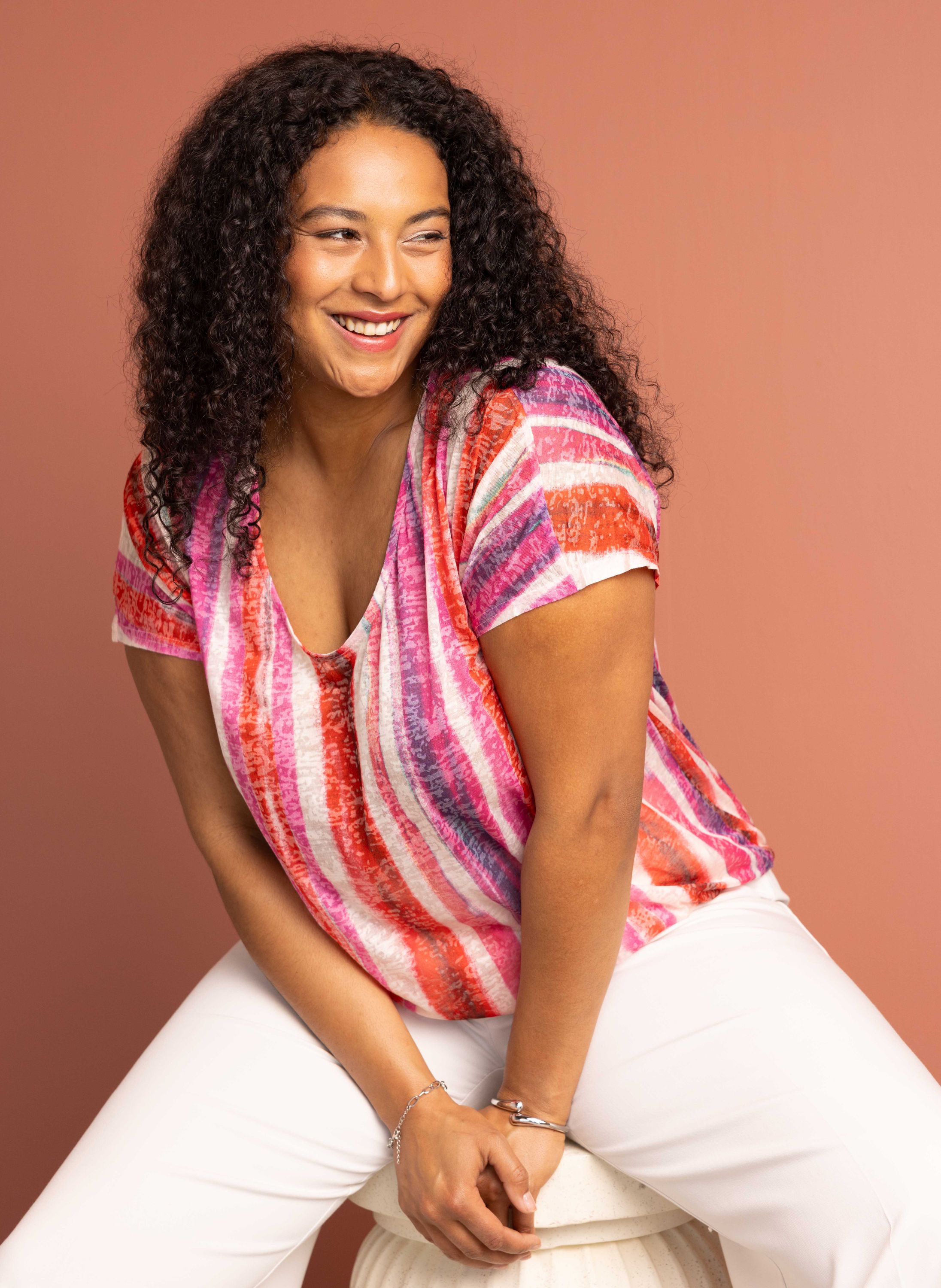 Norah Meerkleurig shirt  215028-920
