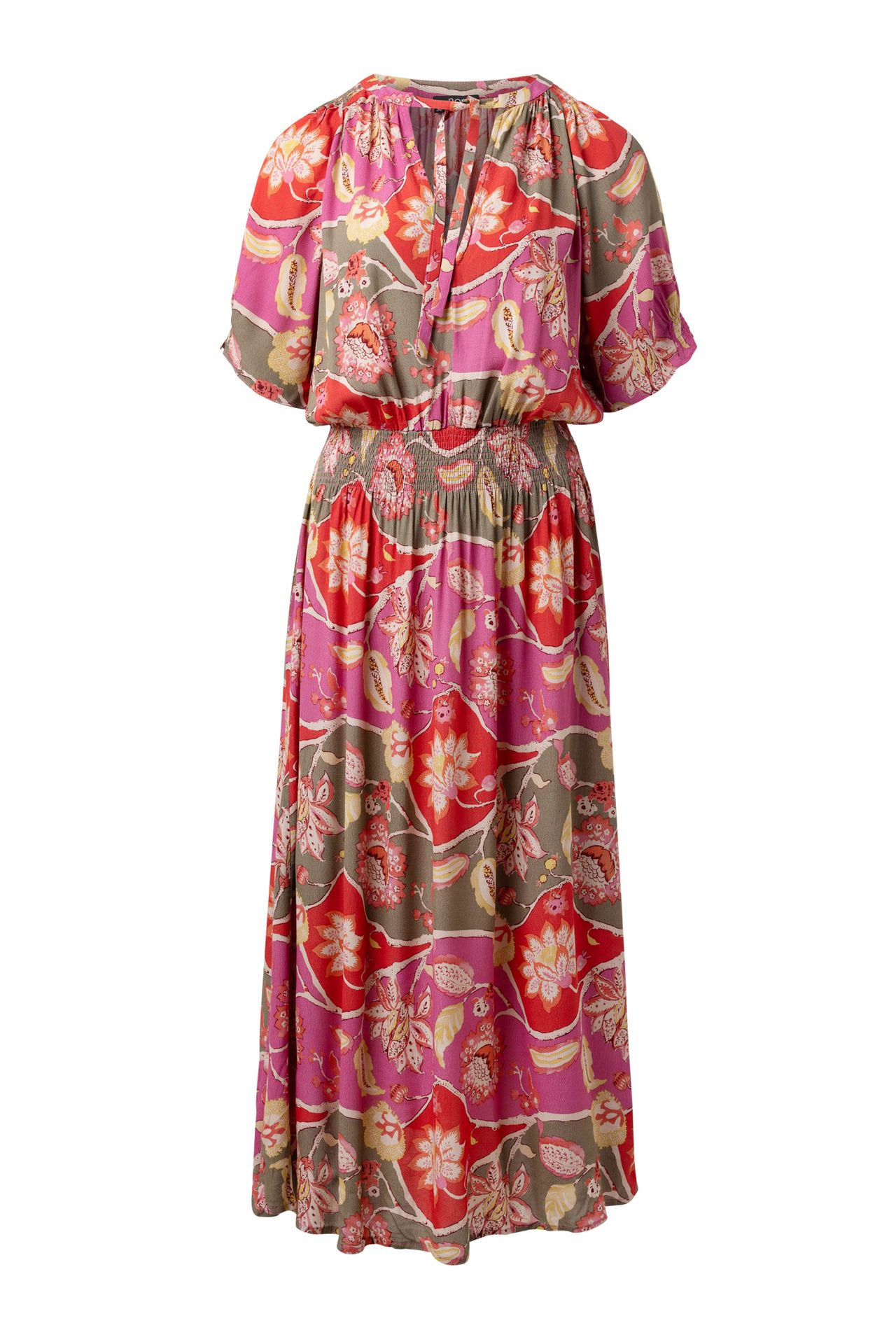 Norah Meerkleurige maxi jurk pink multicolor 215047-920