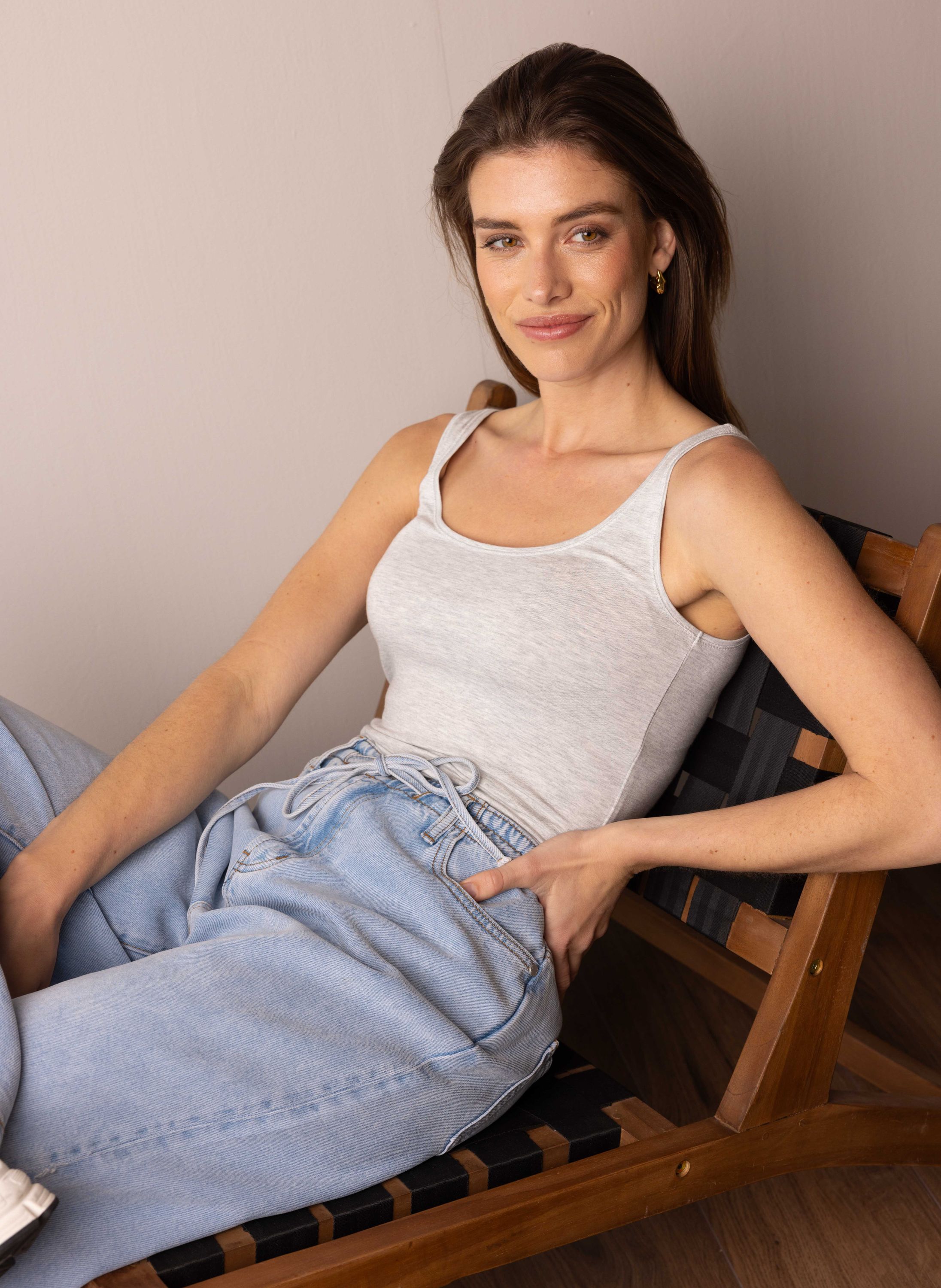 Marianne top grijs