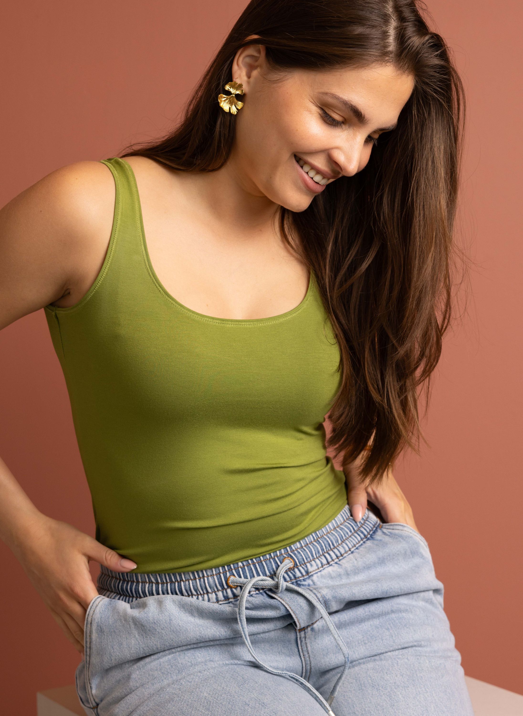 Norah Marianne top olijfgroen light olive 215050-596