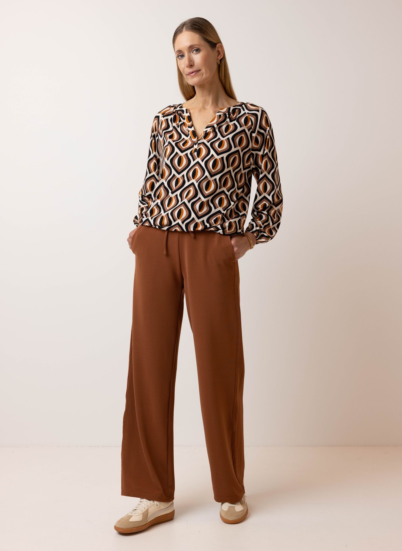  Bruine pantalon brown 215051-200-36