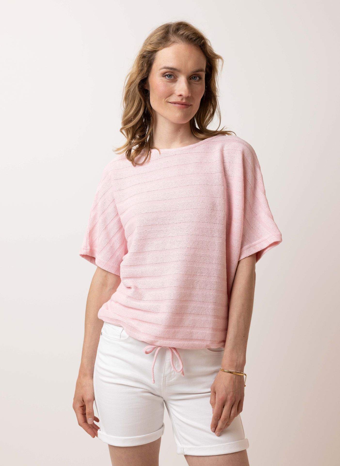 Norah Roze fijngebreid shirt pink 215058-900