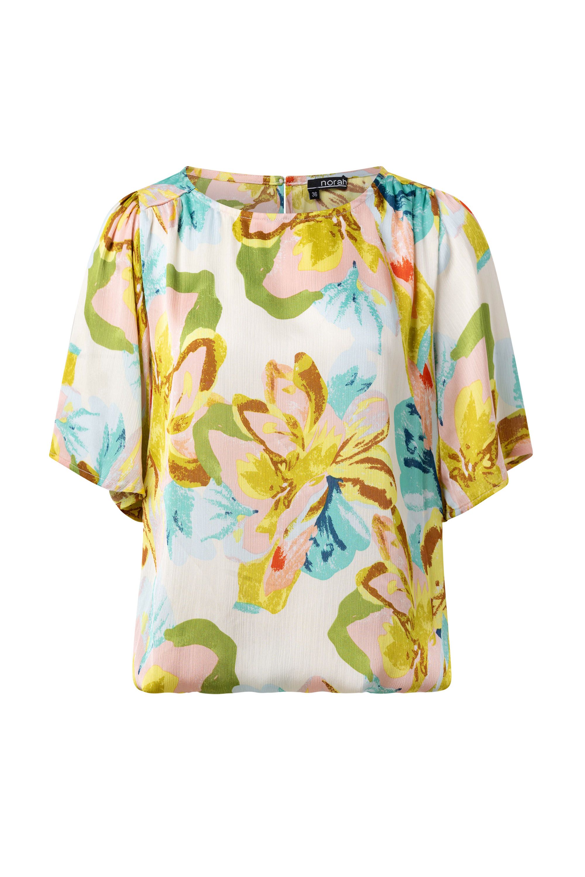 Norah Kleurrijke blouse met bloemenprint multicolor 215084-002
