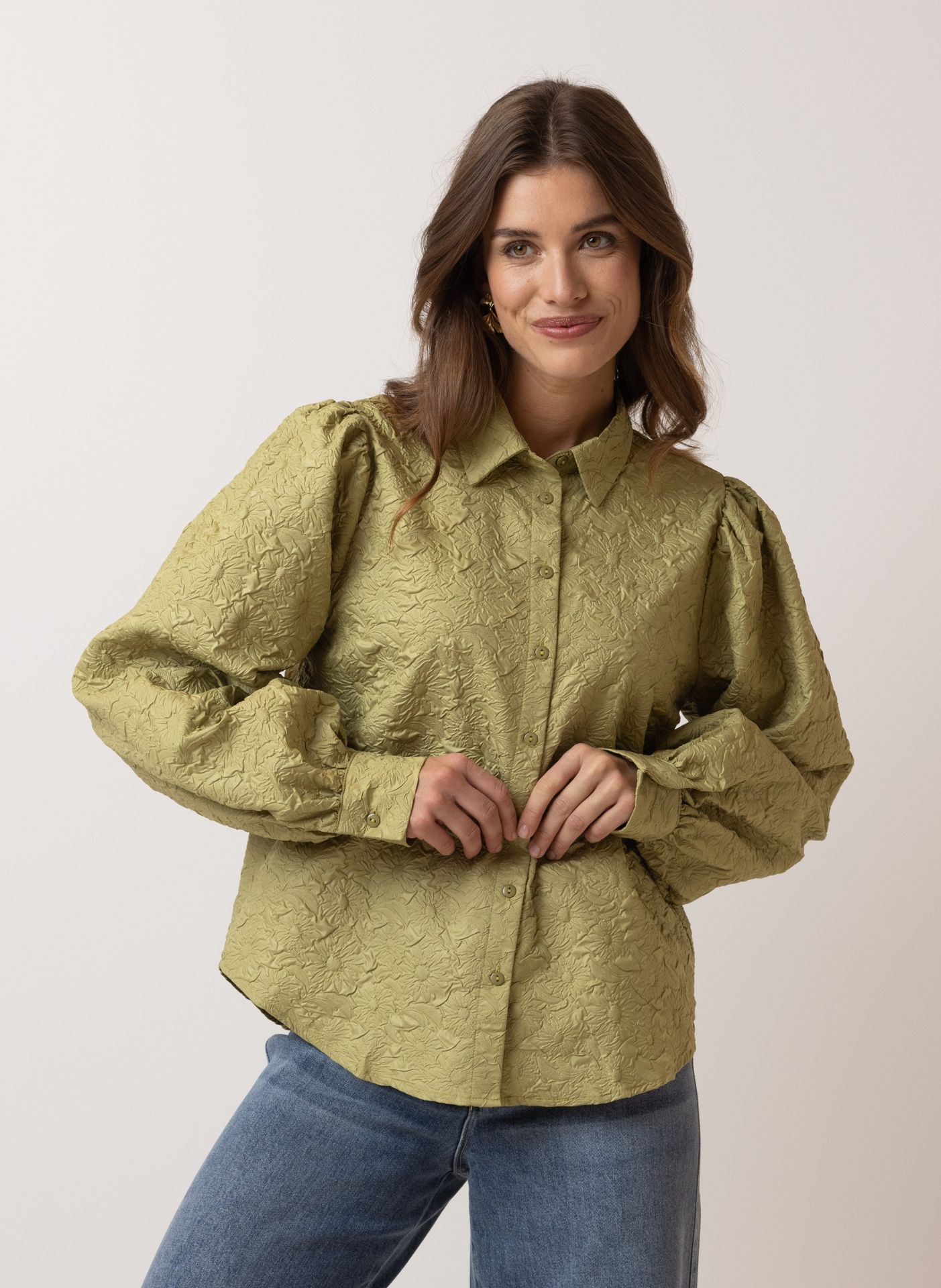Norah Groene blouse green 215117-500