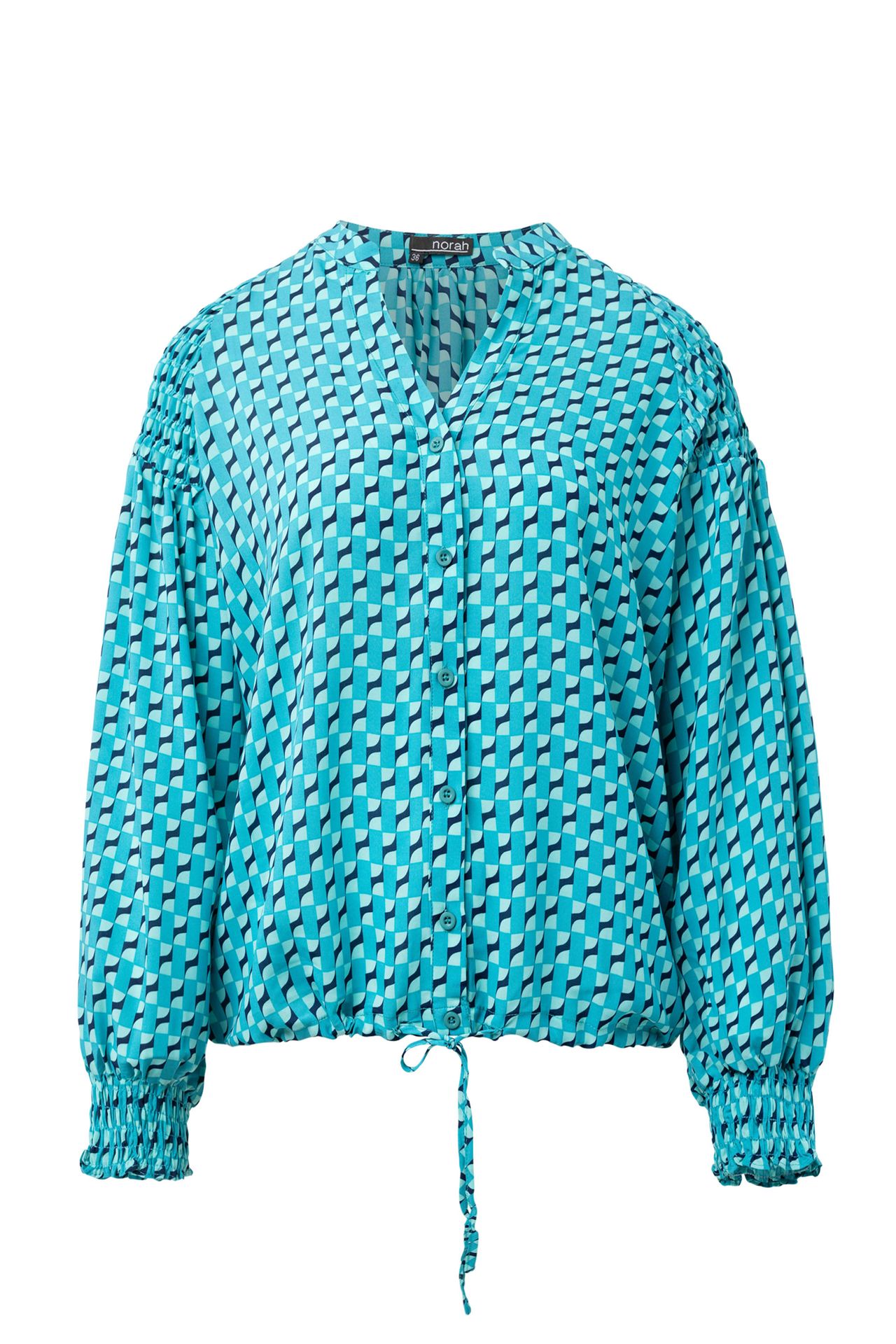 Norah Meerkleurige blouse turquoise multicolor 215119-474