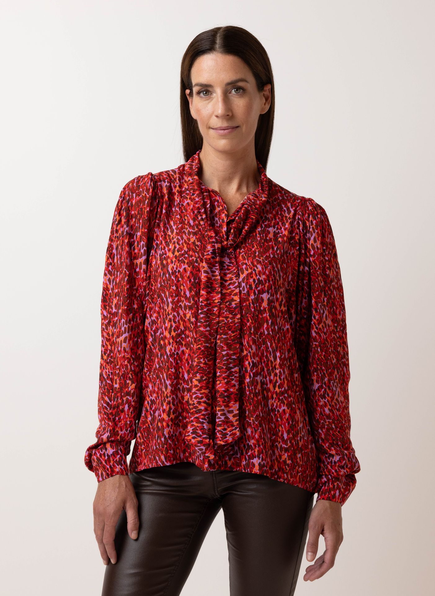 Norah Meerkleurige blouse purple/red 215128-836