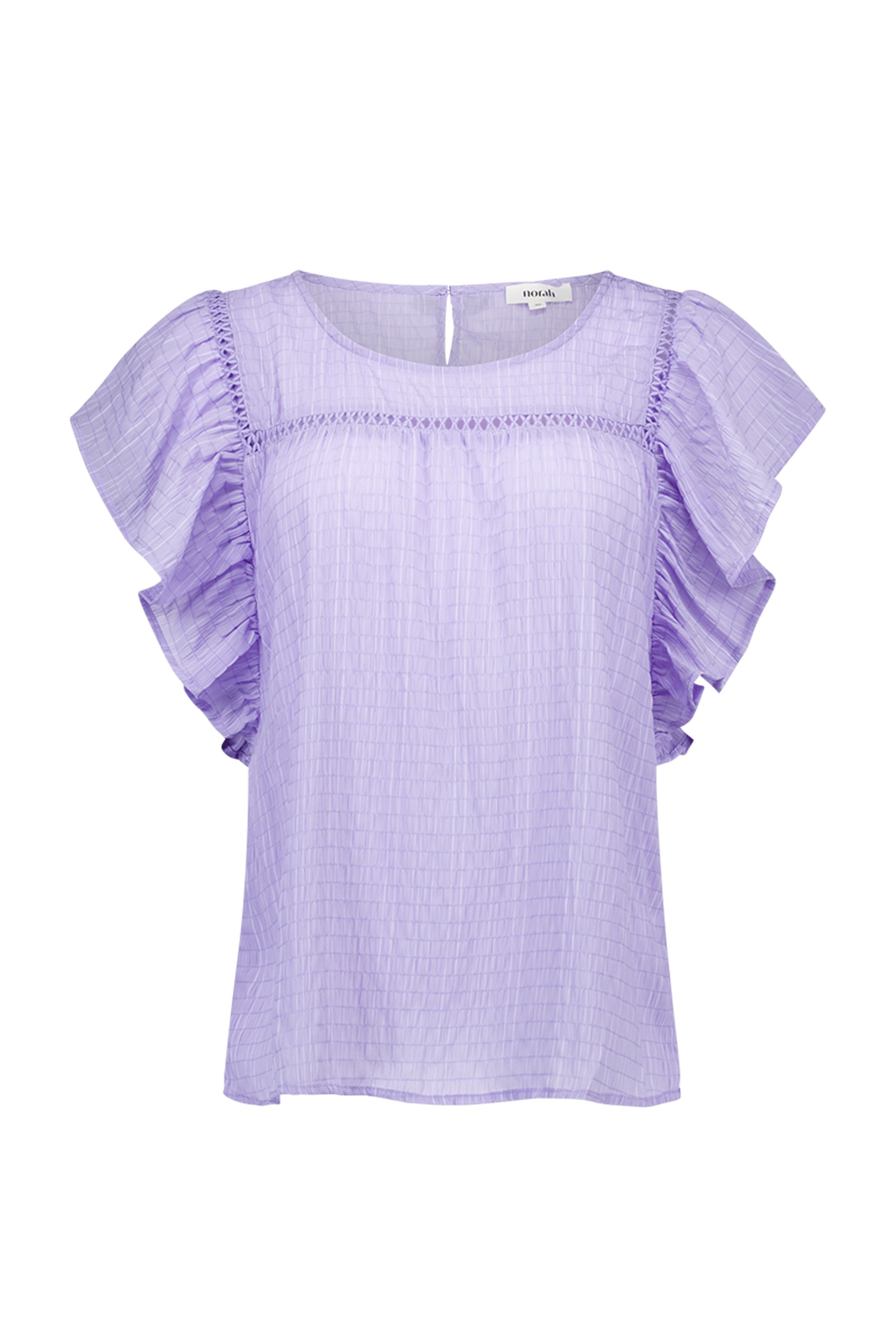 Norah Lila blouse met volantmouwen lilac 215129-802-38