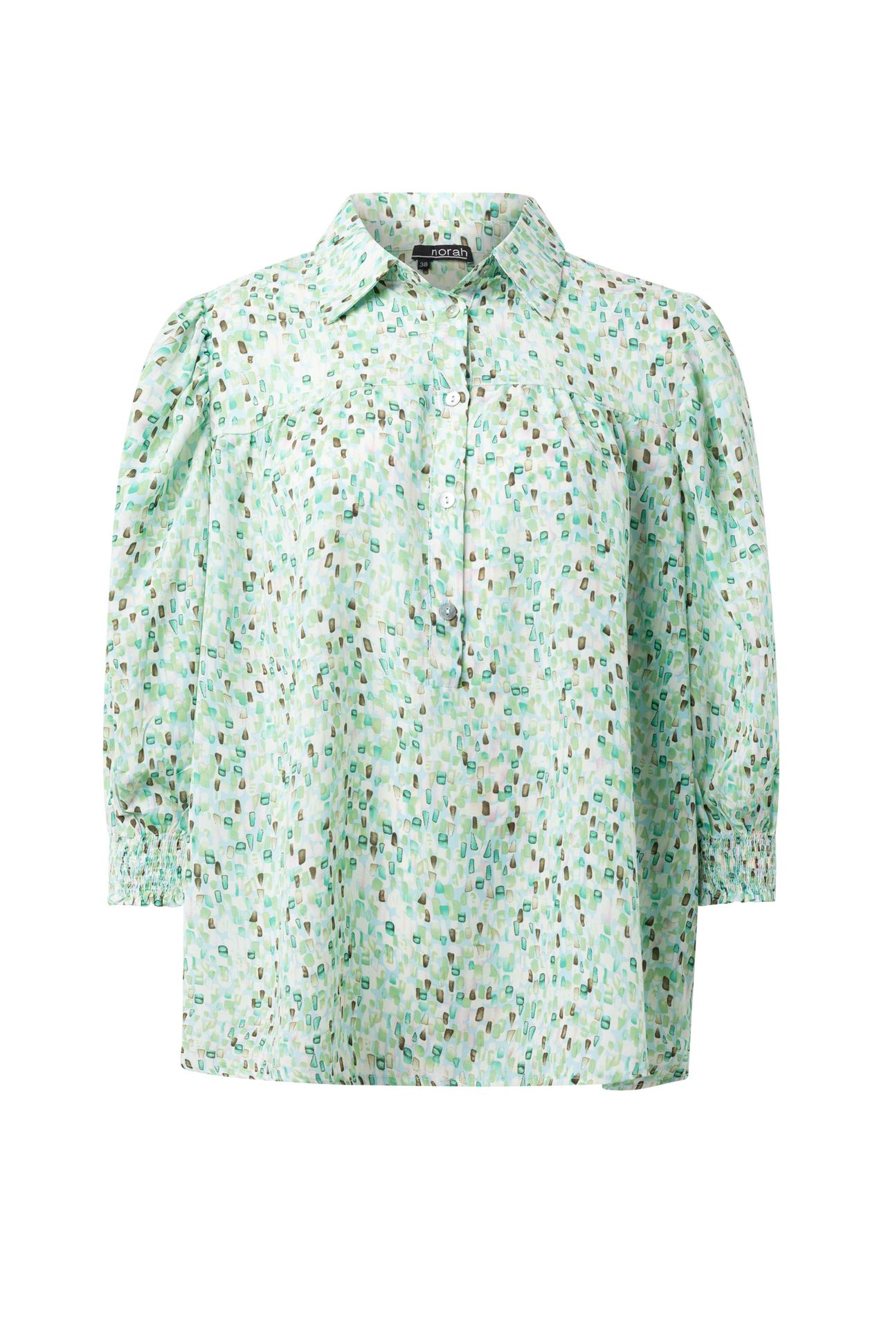 Norah Groene blouse green multicolor 215132-520