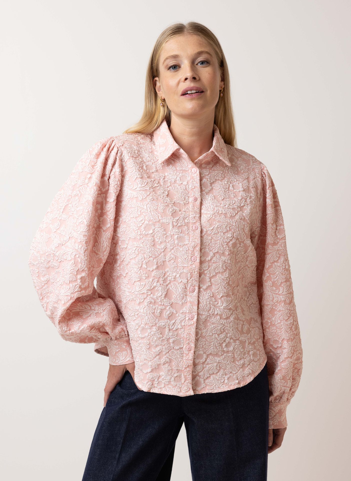 Norah Lichtroze blouse rose 215133-907