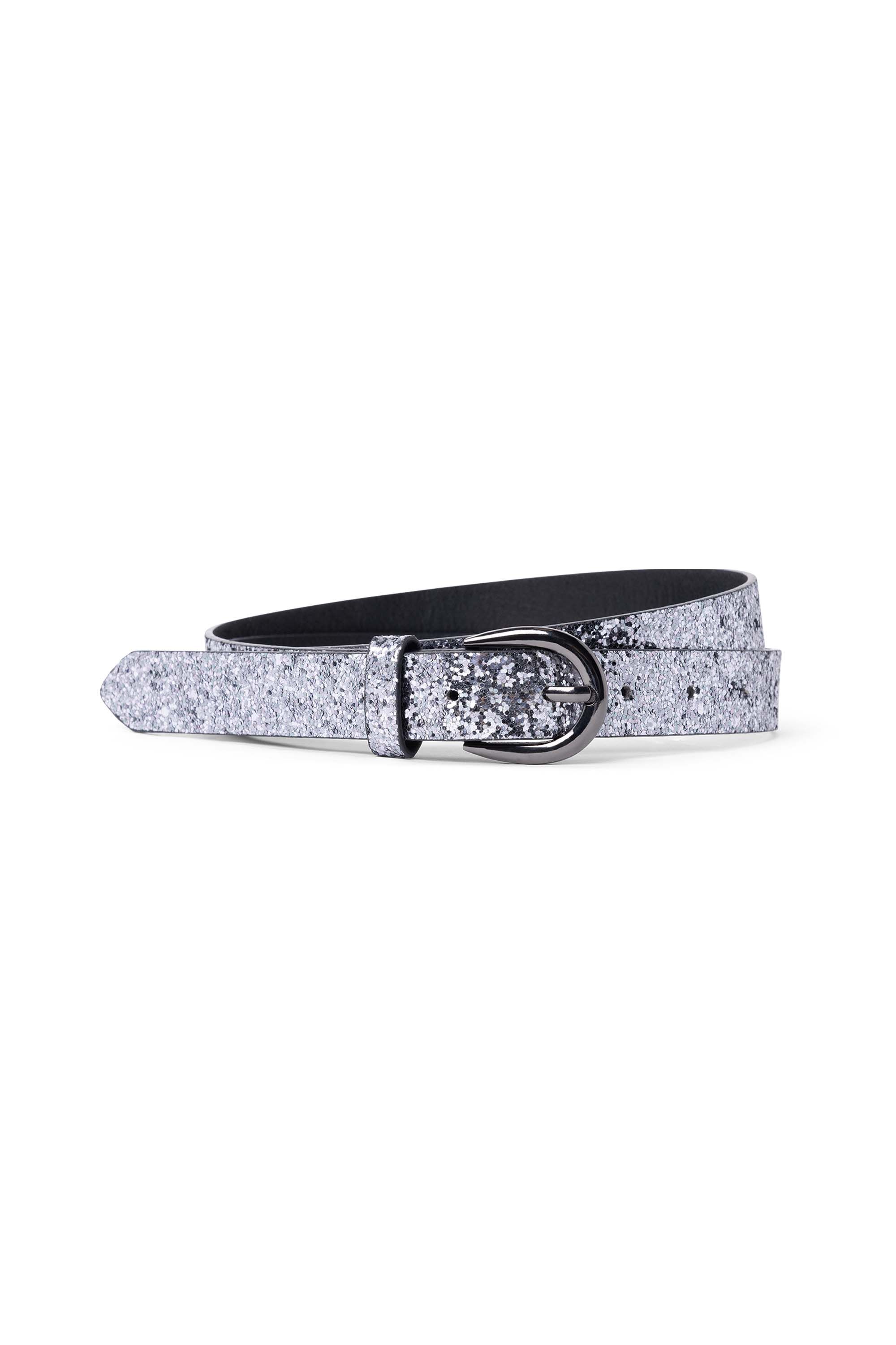 Norah Zilverkleurige glitterriem silver 215148-099-M