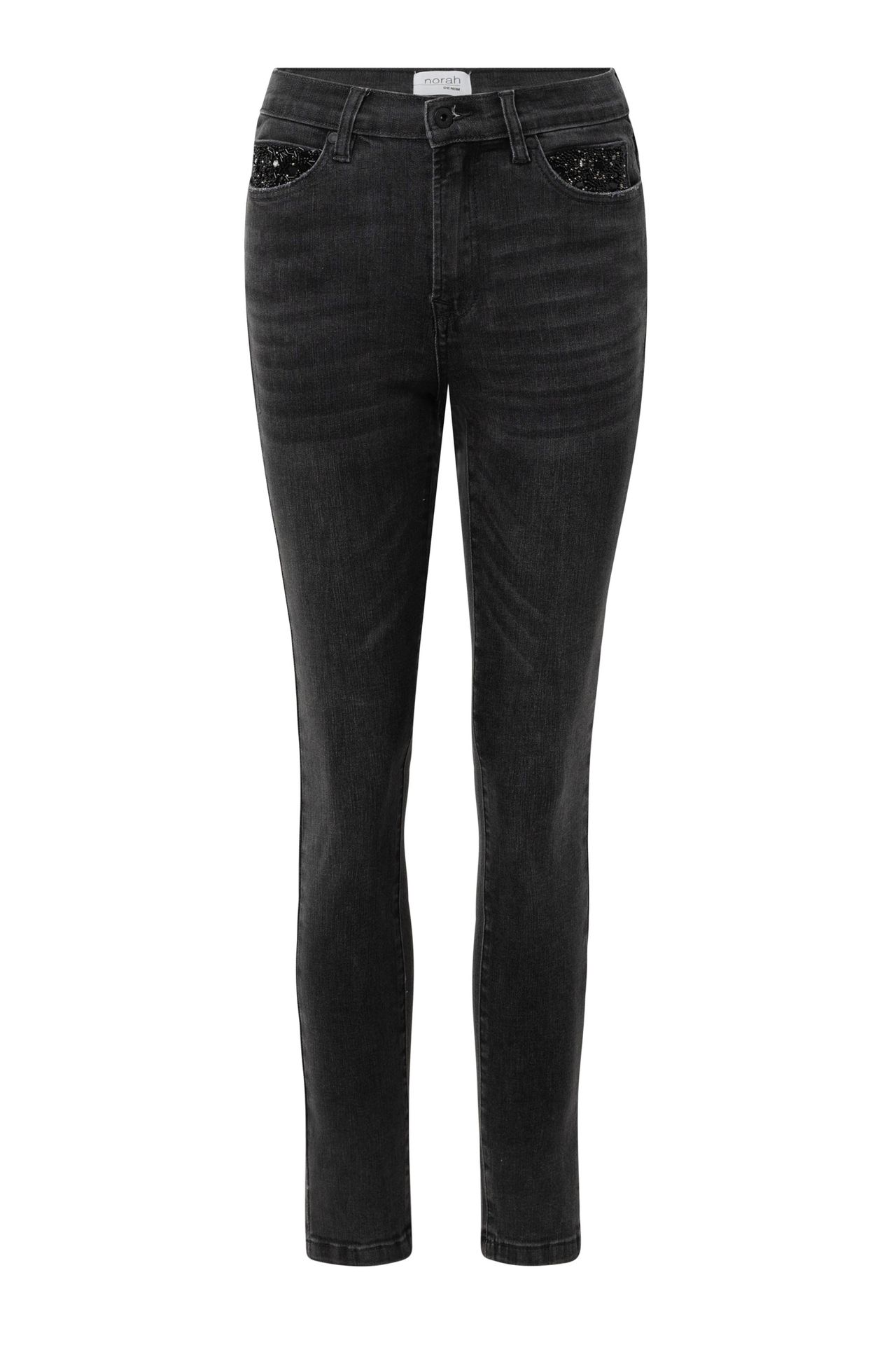 Norah Donkergrijze denim jeans dark grey 215168-096