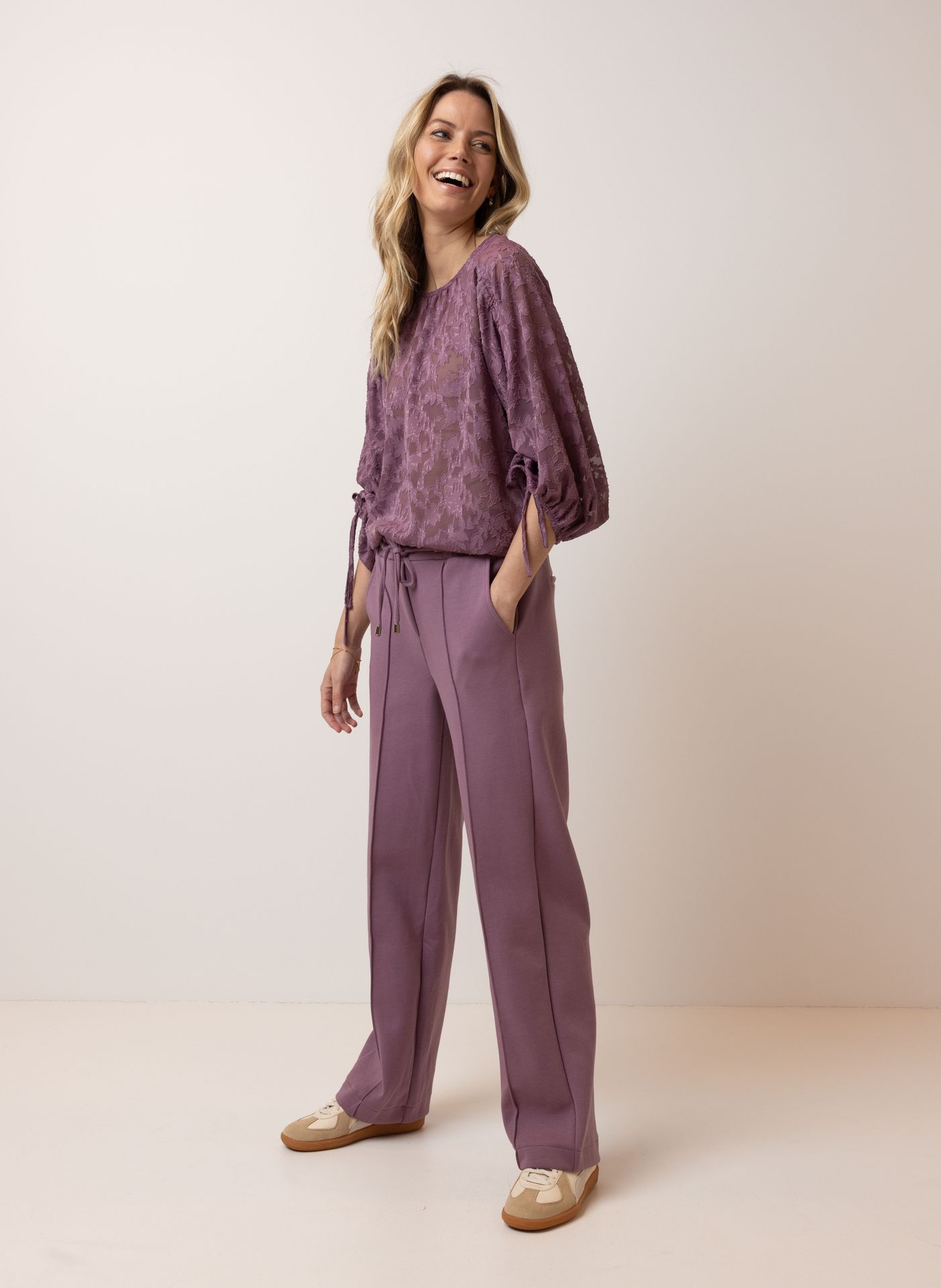 Norah Paarse broek mauve 215172-803