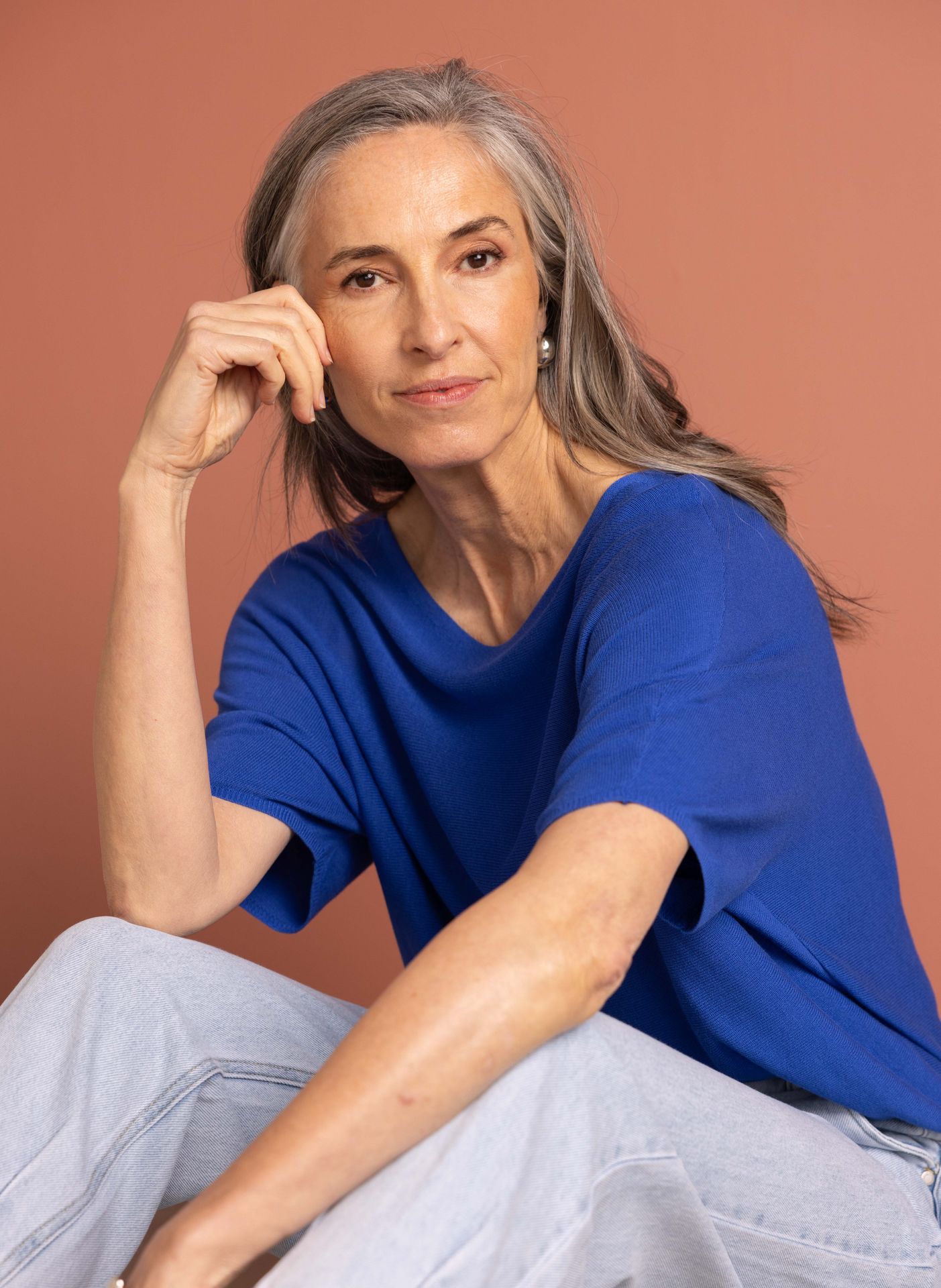 Norah Kobaltblauwe trui cobalt 215174-468