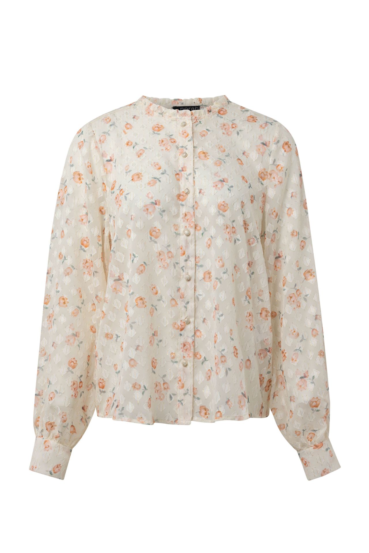 Norah Ecru blouse ecru/orange 215183-177