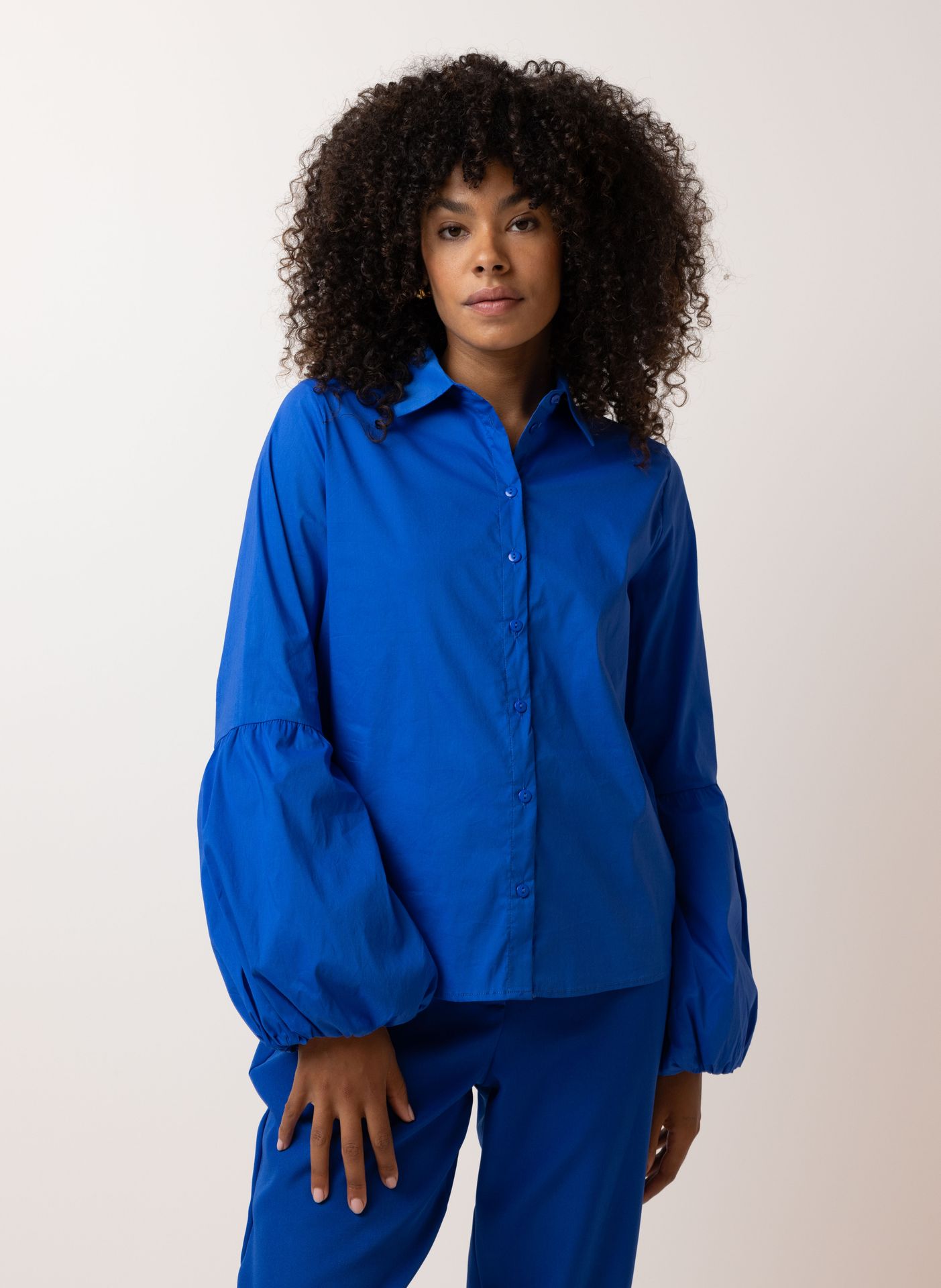 Norah Kobaltblauwe blouse cobalt 215223-468