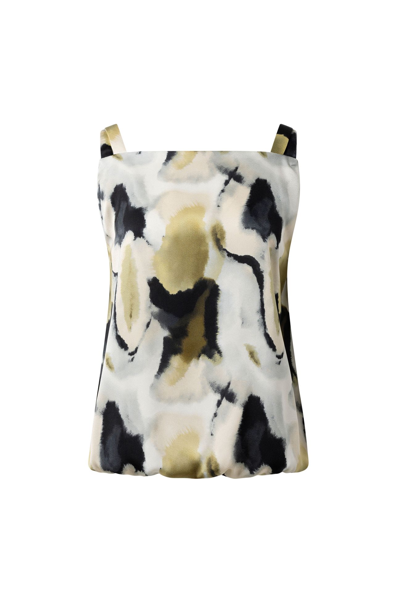 Norah Groene top met elastische band army green multicolor 215236-593