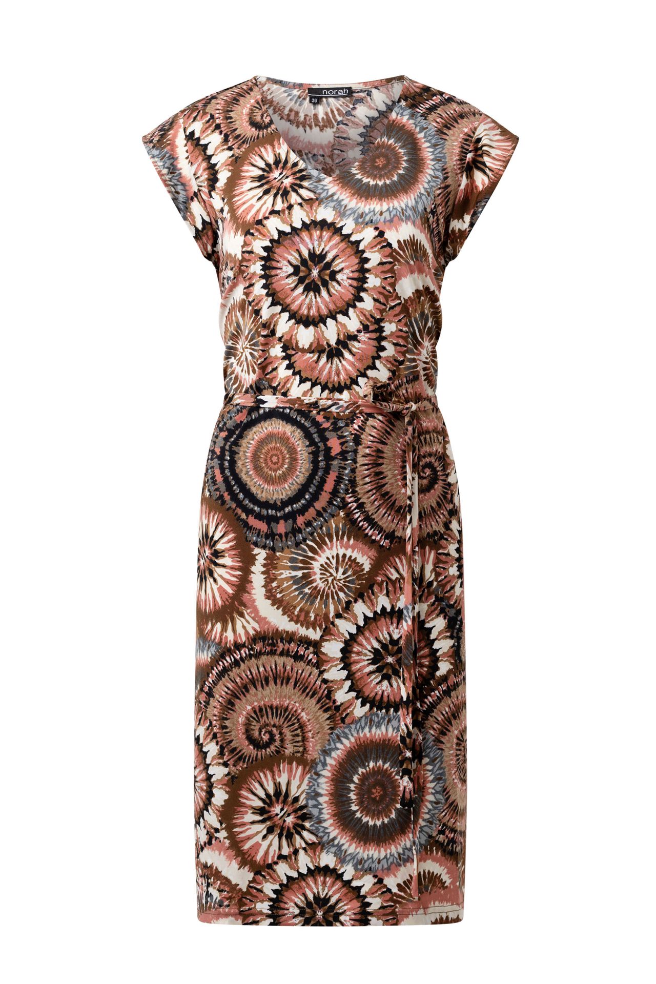 Norah Meerkleurige midi jurk multicolor 215268-002