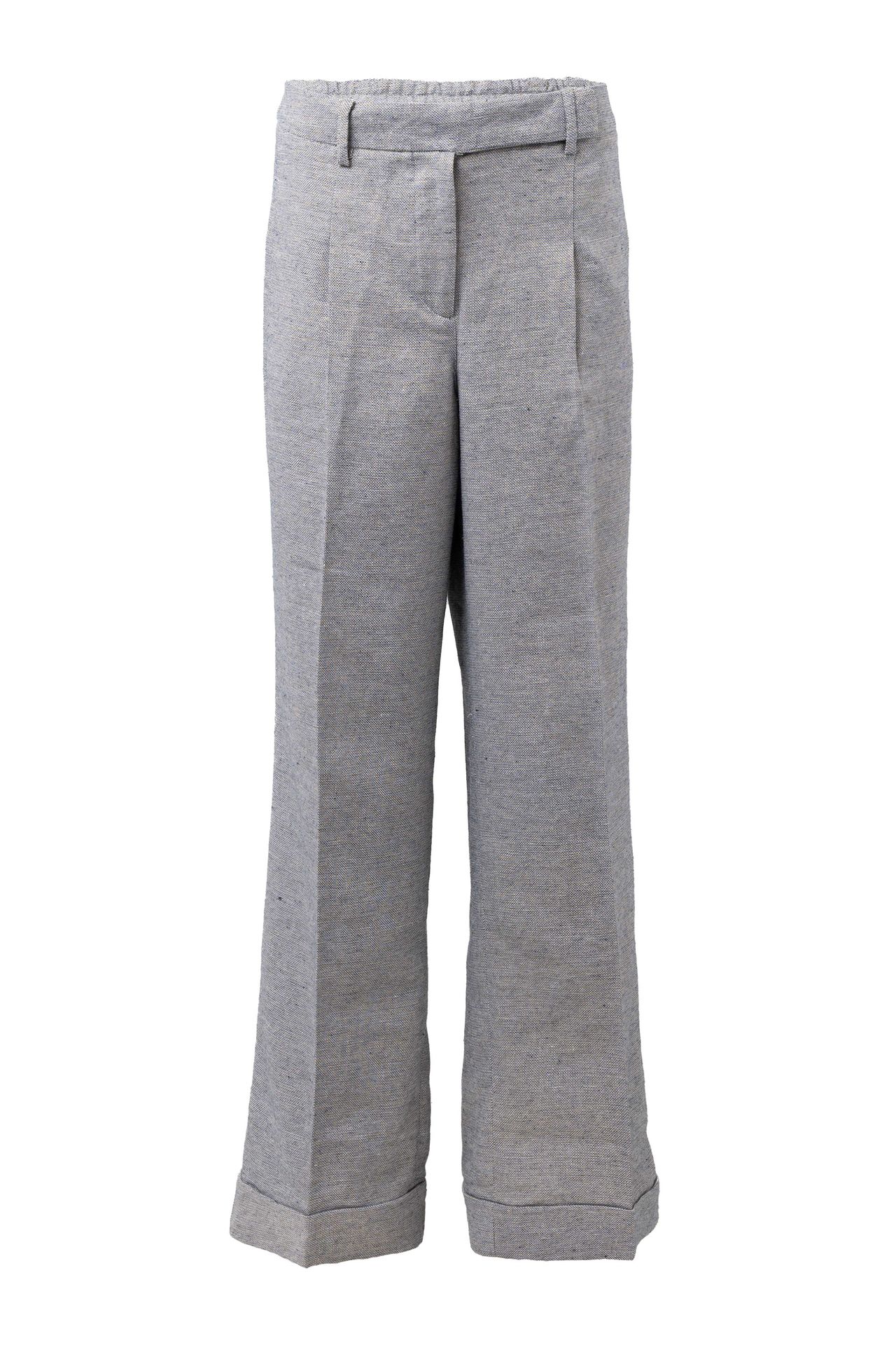 Norah Blauw/grijze glimmende pantalon blue/grey 215301-440