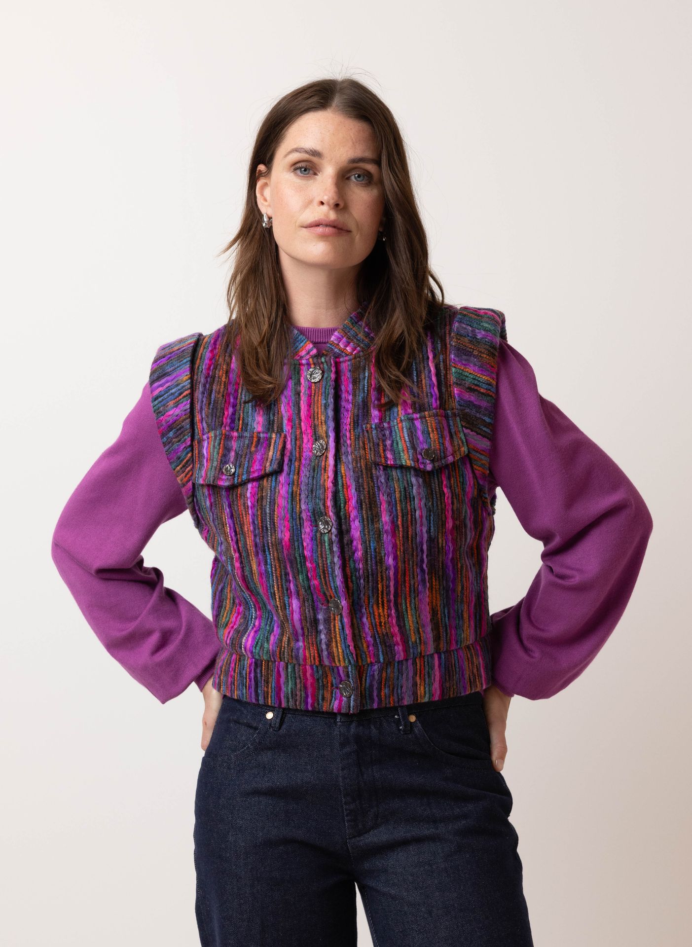 Meerkleurig gilet