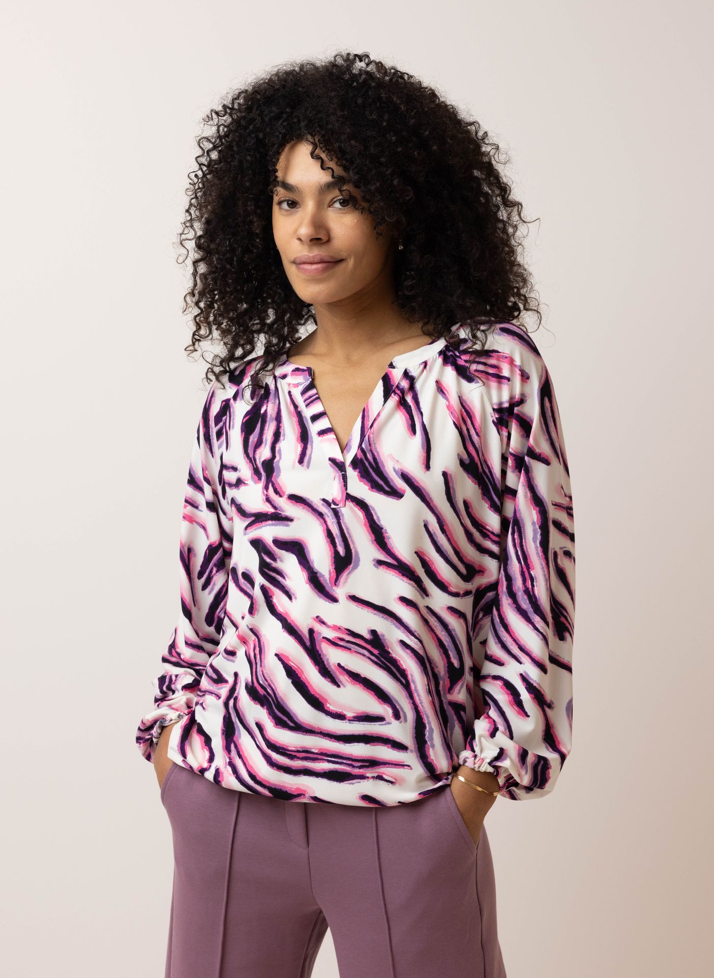 Norah Meerkleurig shirt purple/pink 215334-839