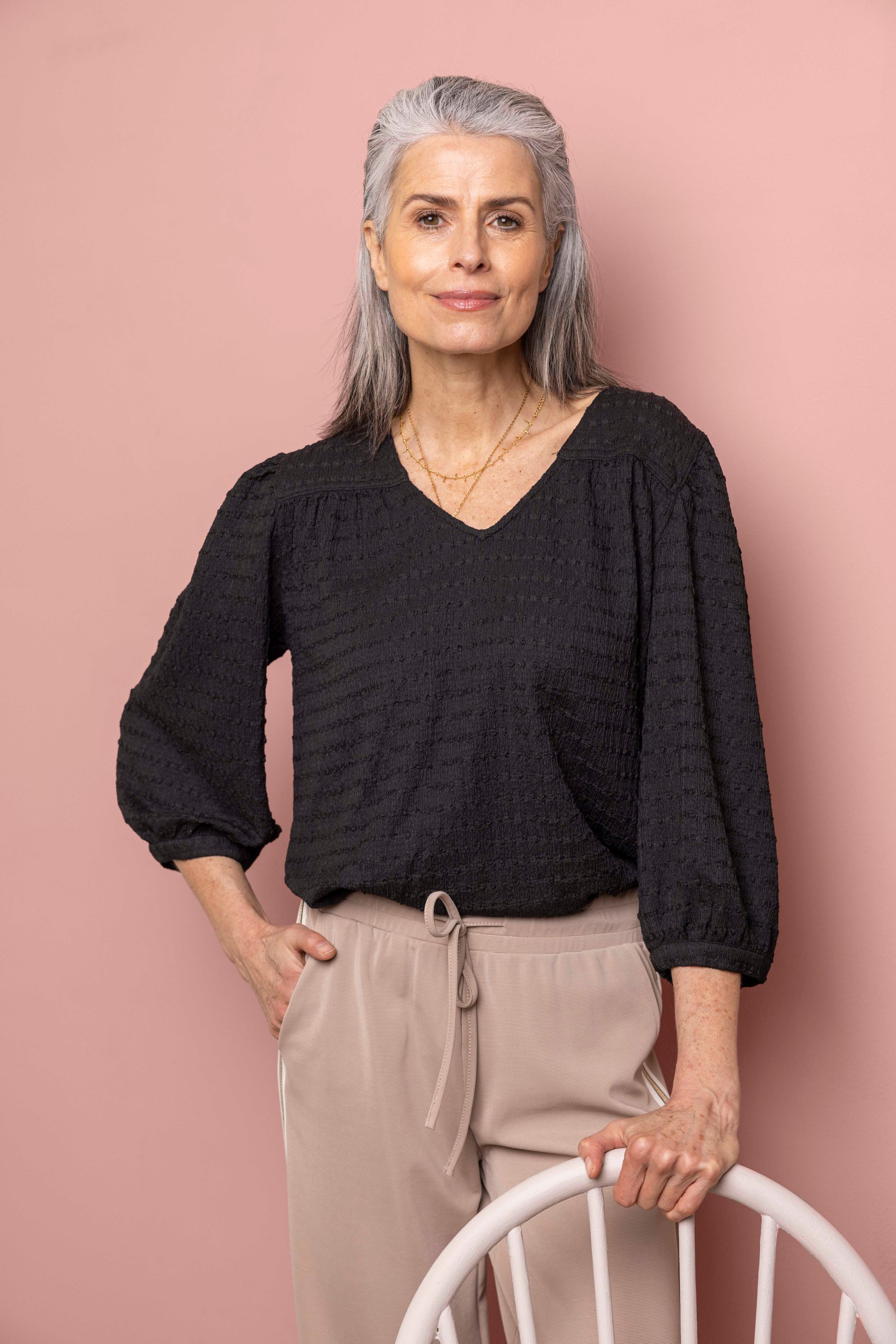 Norah Vera blouse zwart black 215337-001