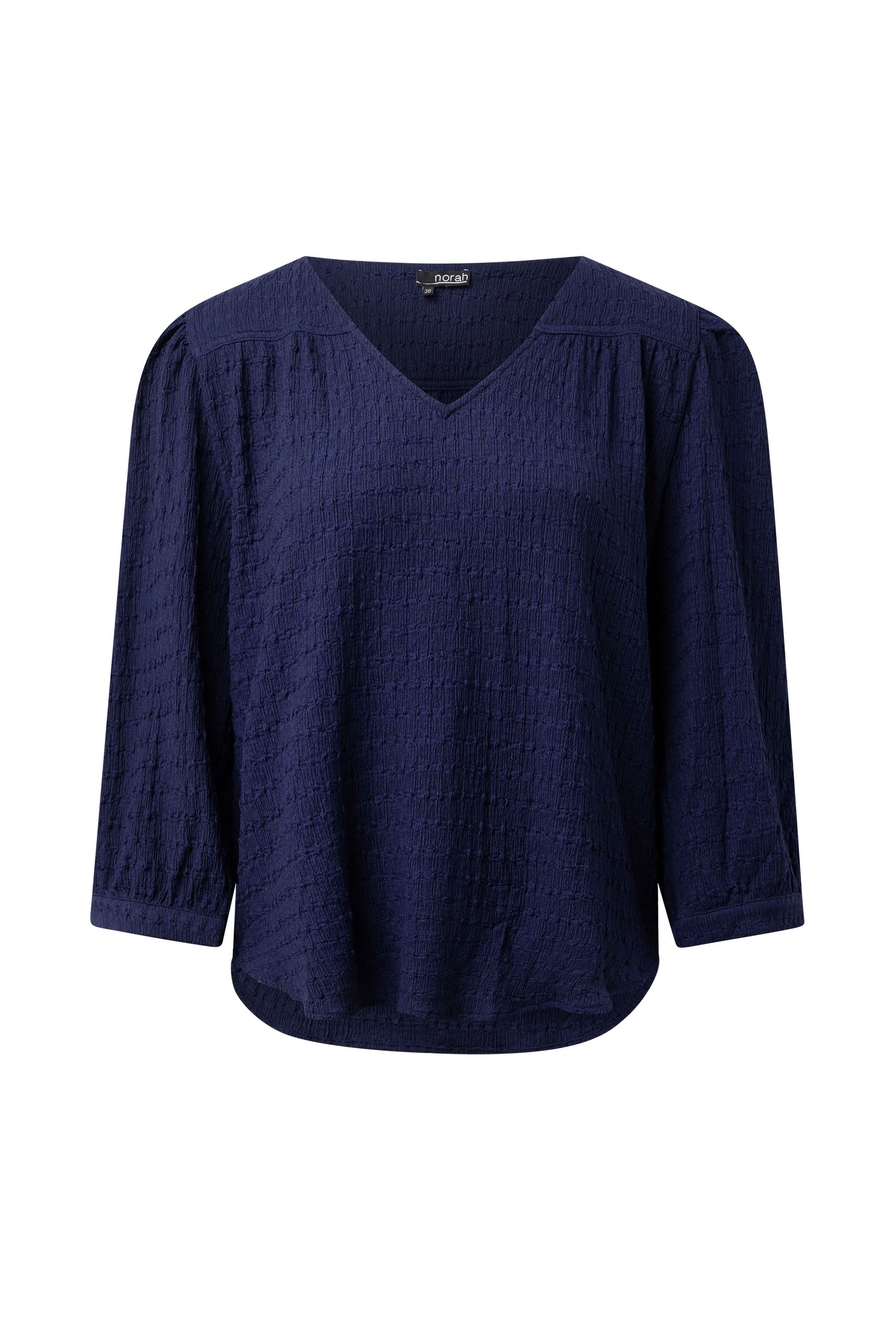 Donkerblauwe blouse