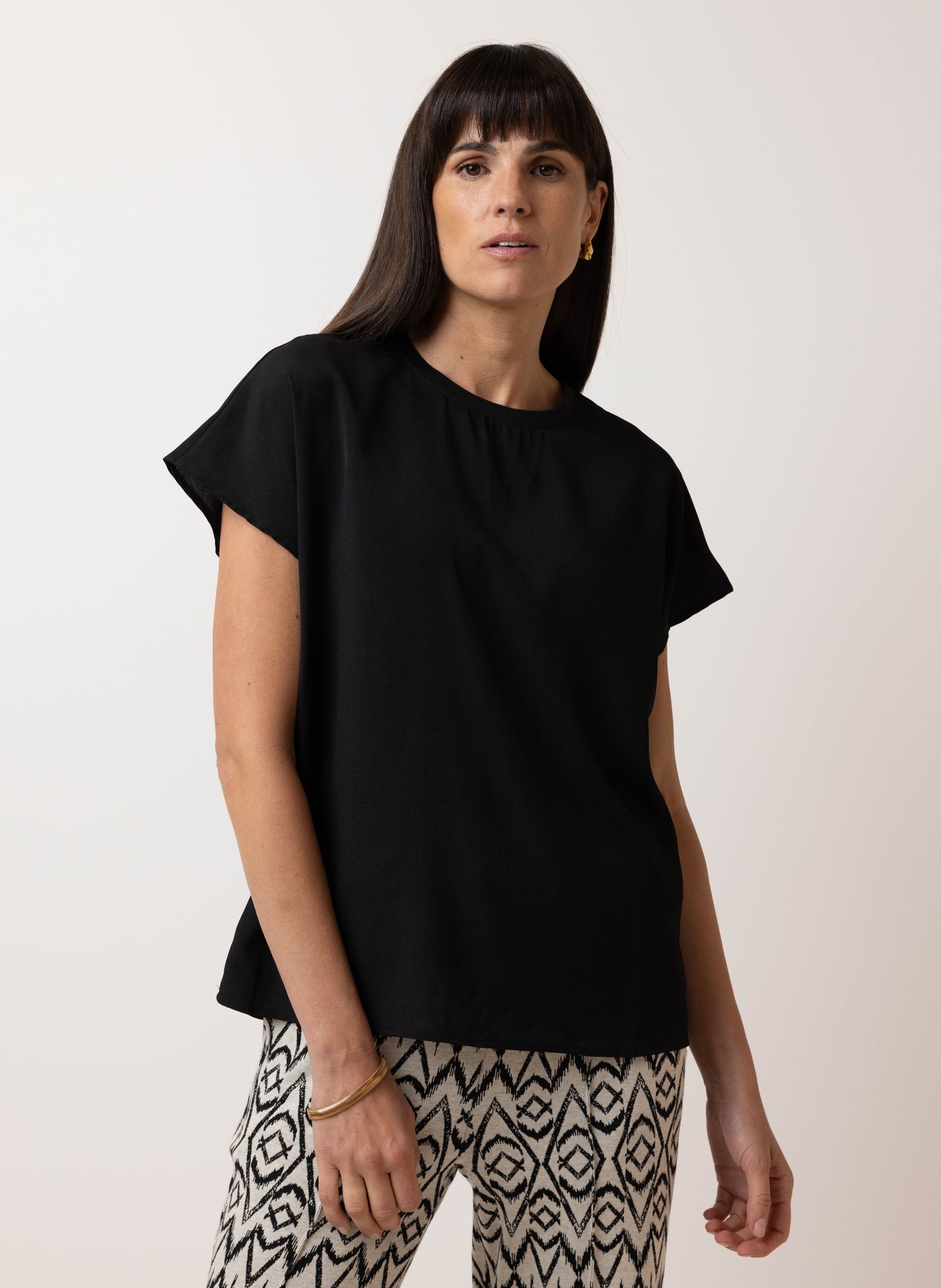 Norah Zwarte blouse black 215343-001