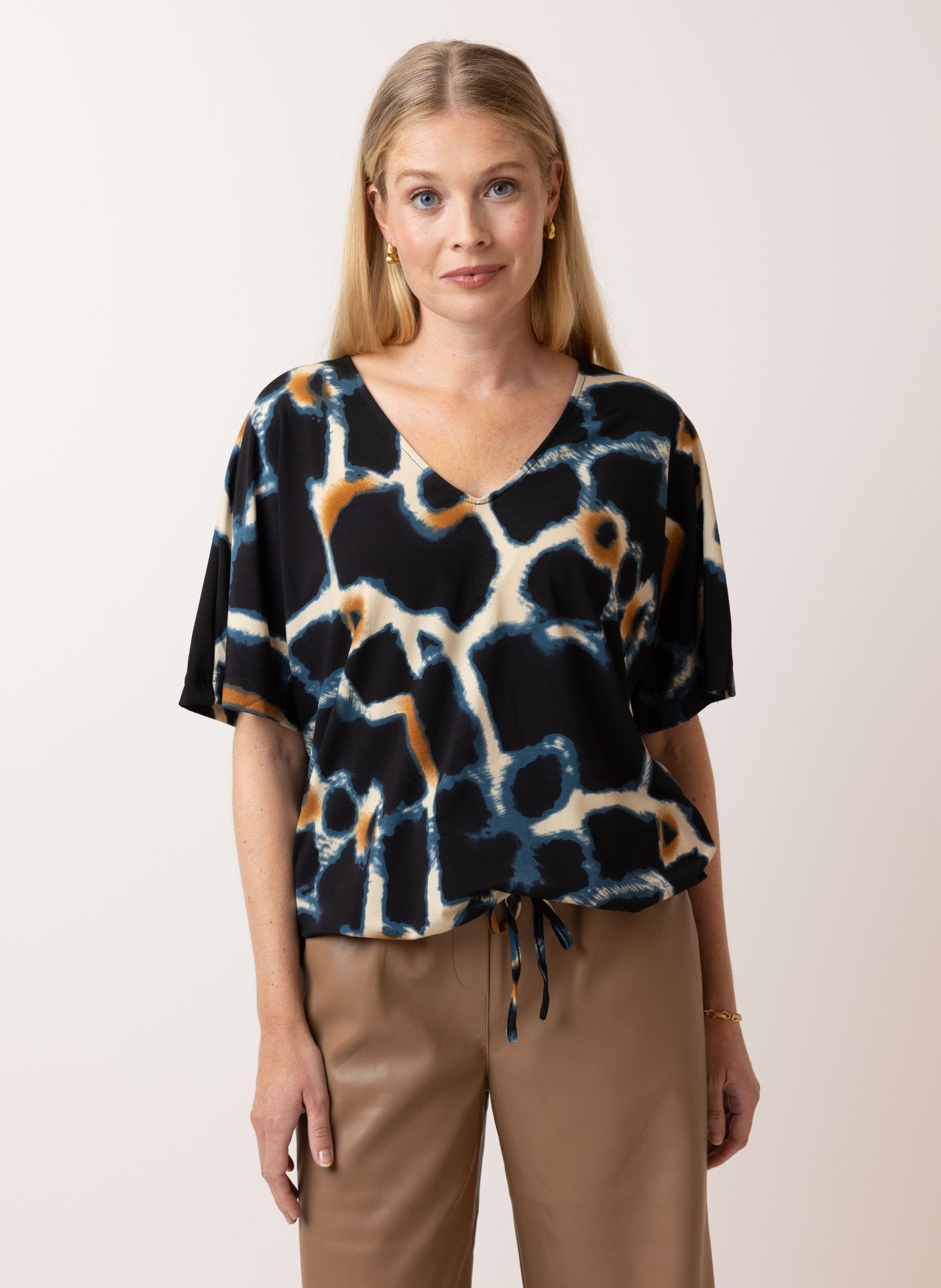 Norah Meerkleurig shirt black multicolor 215350-020