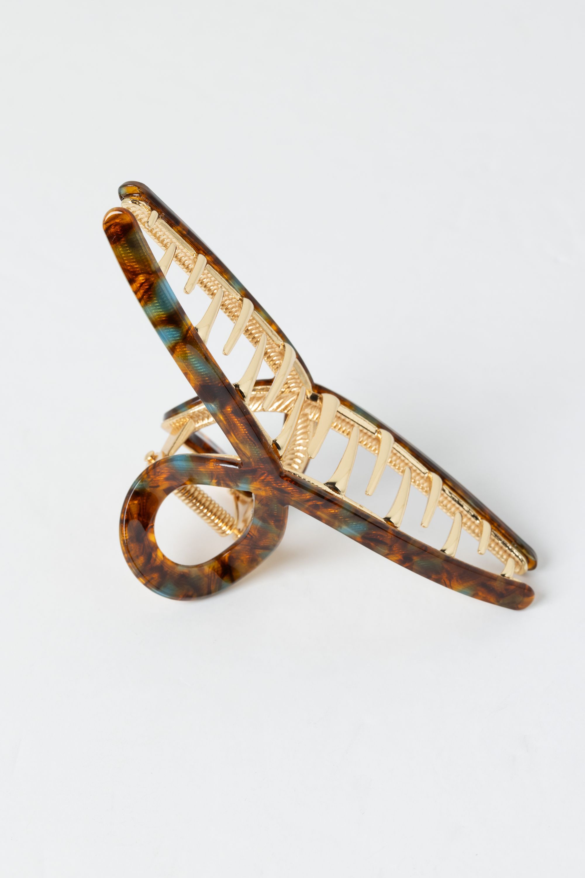 Norah Bruine haarclip gold multicolor 215375-198