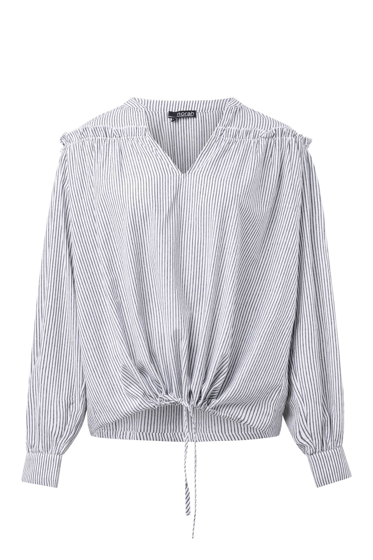 Norah Gestreepte blouse white/grey 215417-141