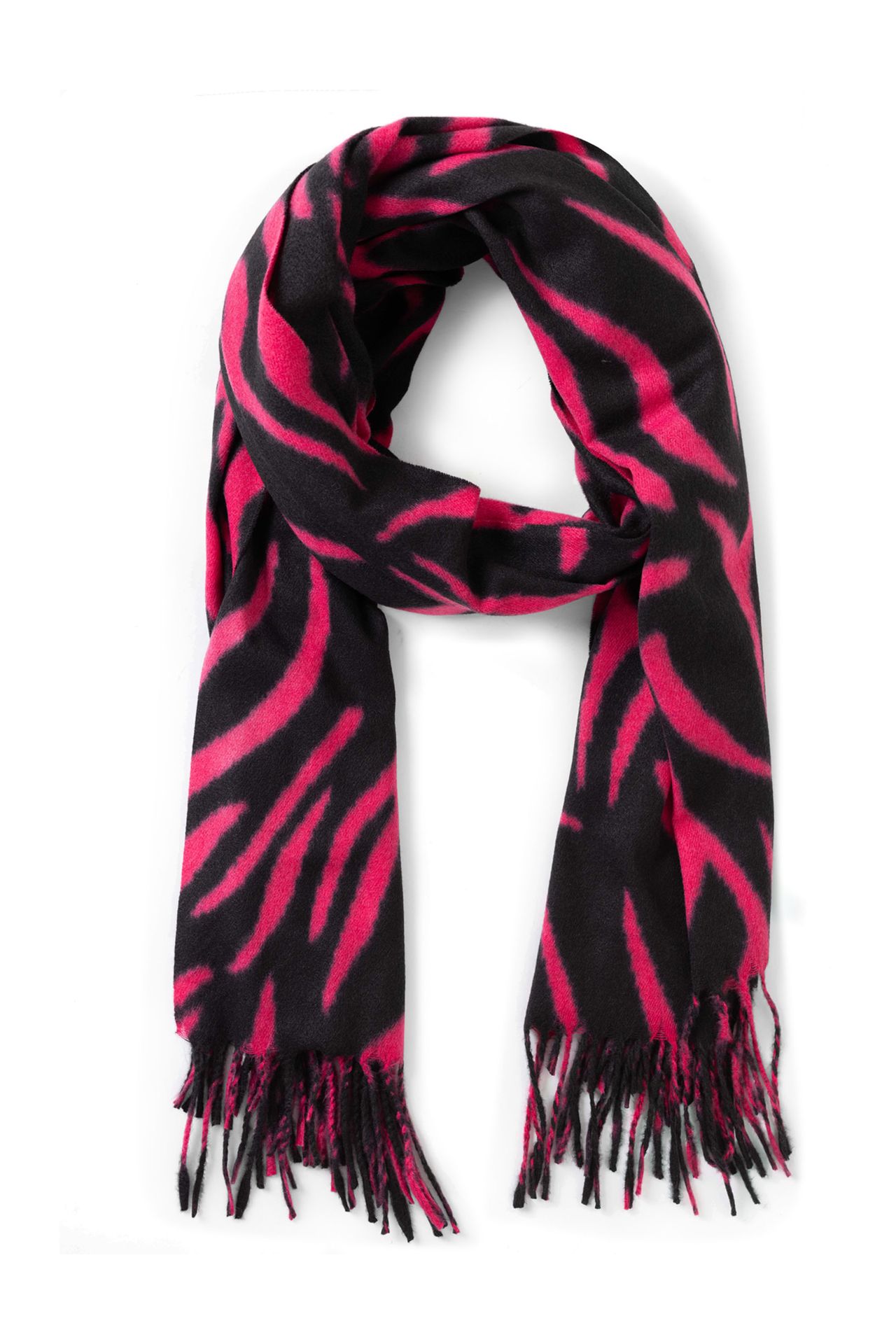 Norah Zwart/roze sjaal black/pink 215433-039