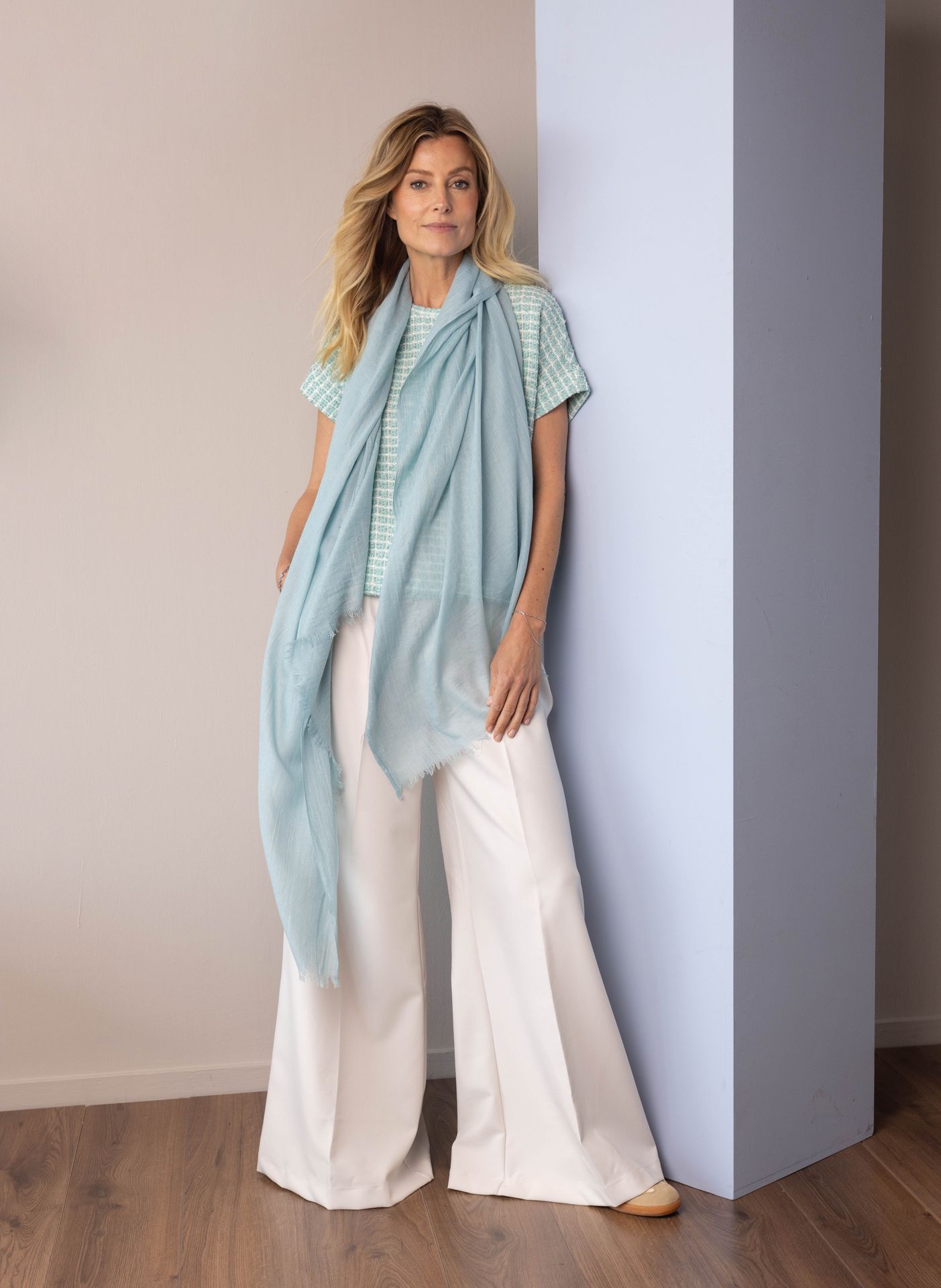 Norah Mintkleurige sjaal mint 215457-502