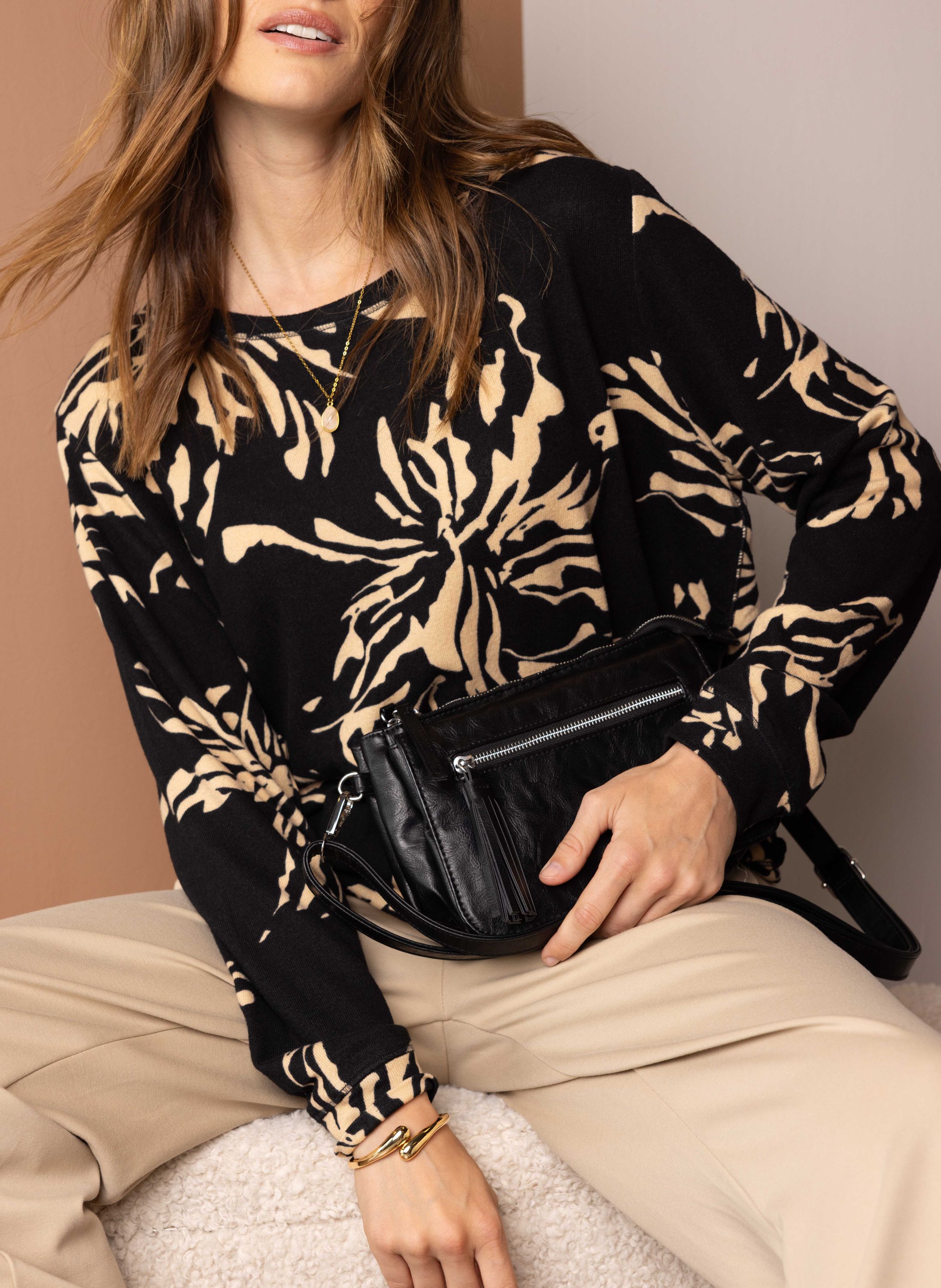 Norah Zwarte handtas van imitatieleer black 215482-001