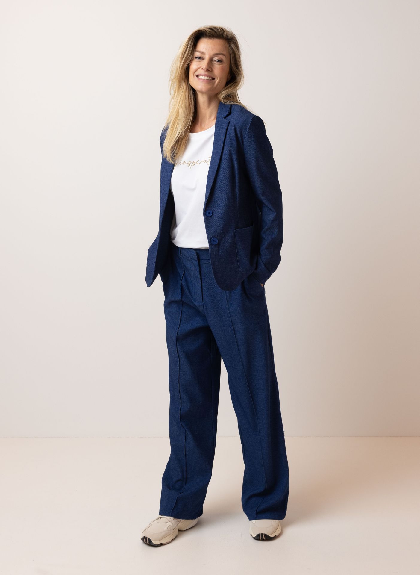 Norah Donkerblauwe rechte broek jeans/blue 215501-471