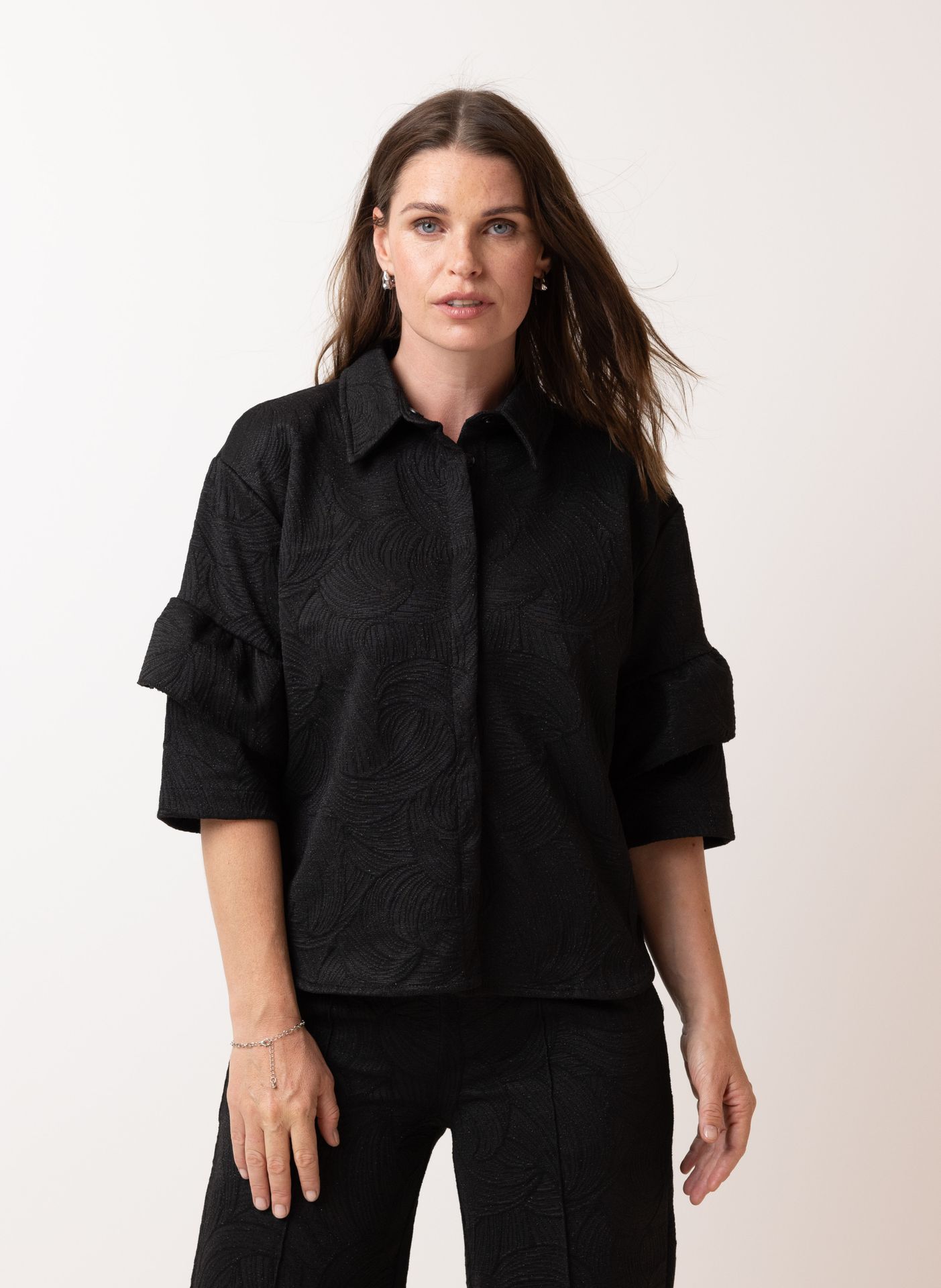 Norah Zwarte blouse black 215567-001