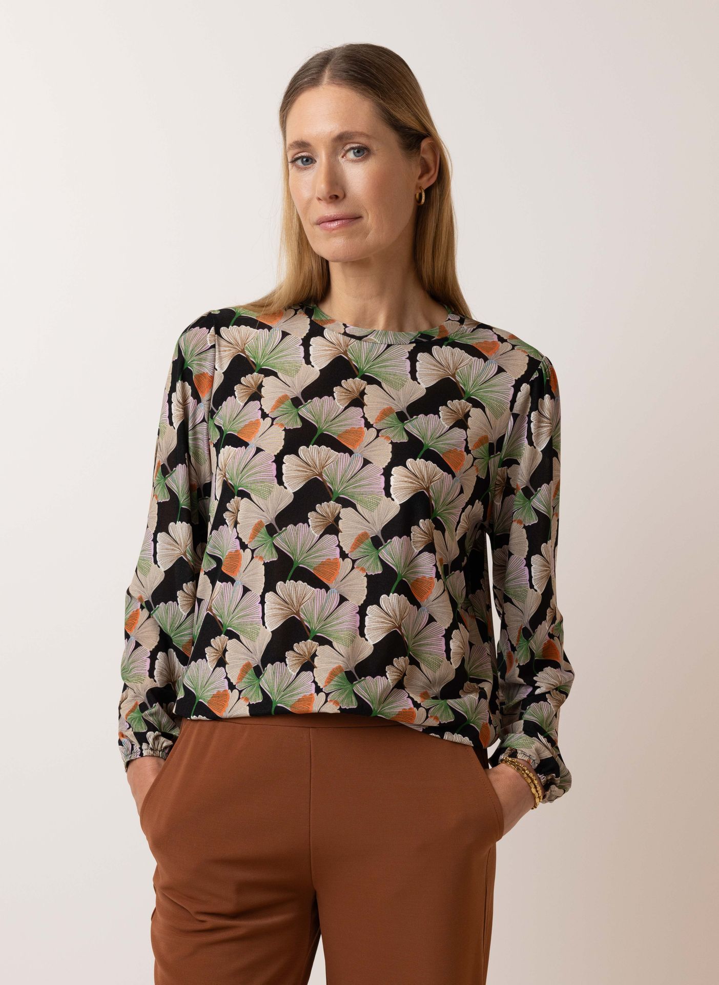  Shirt met print black multicolor 215592-020-46