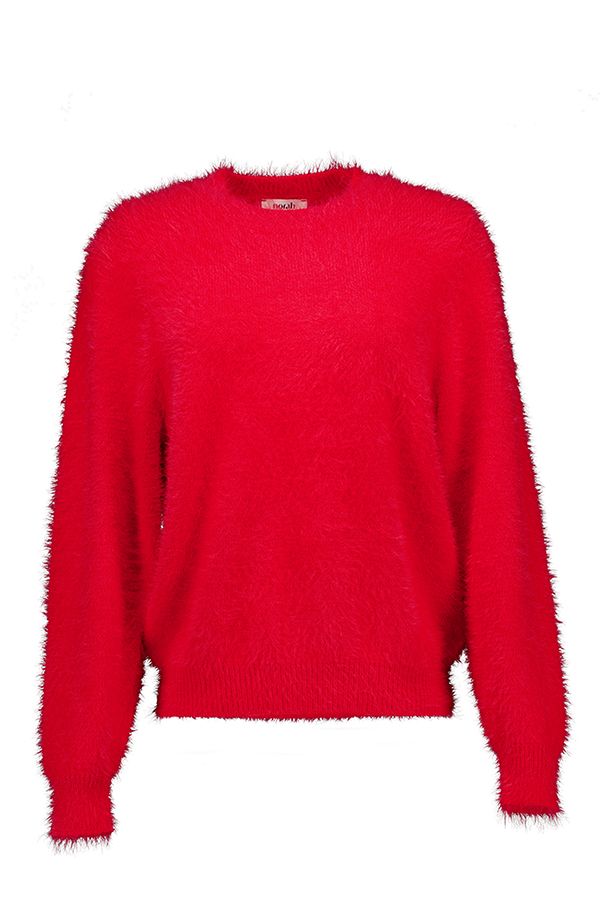 Norah Rode trui van een zachte stof red 215609-600-46