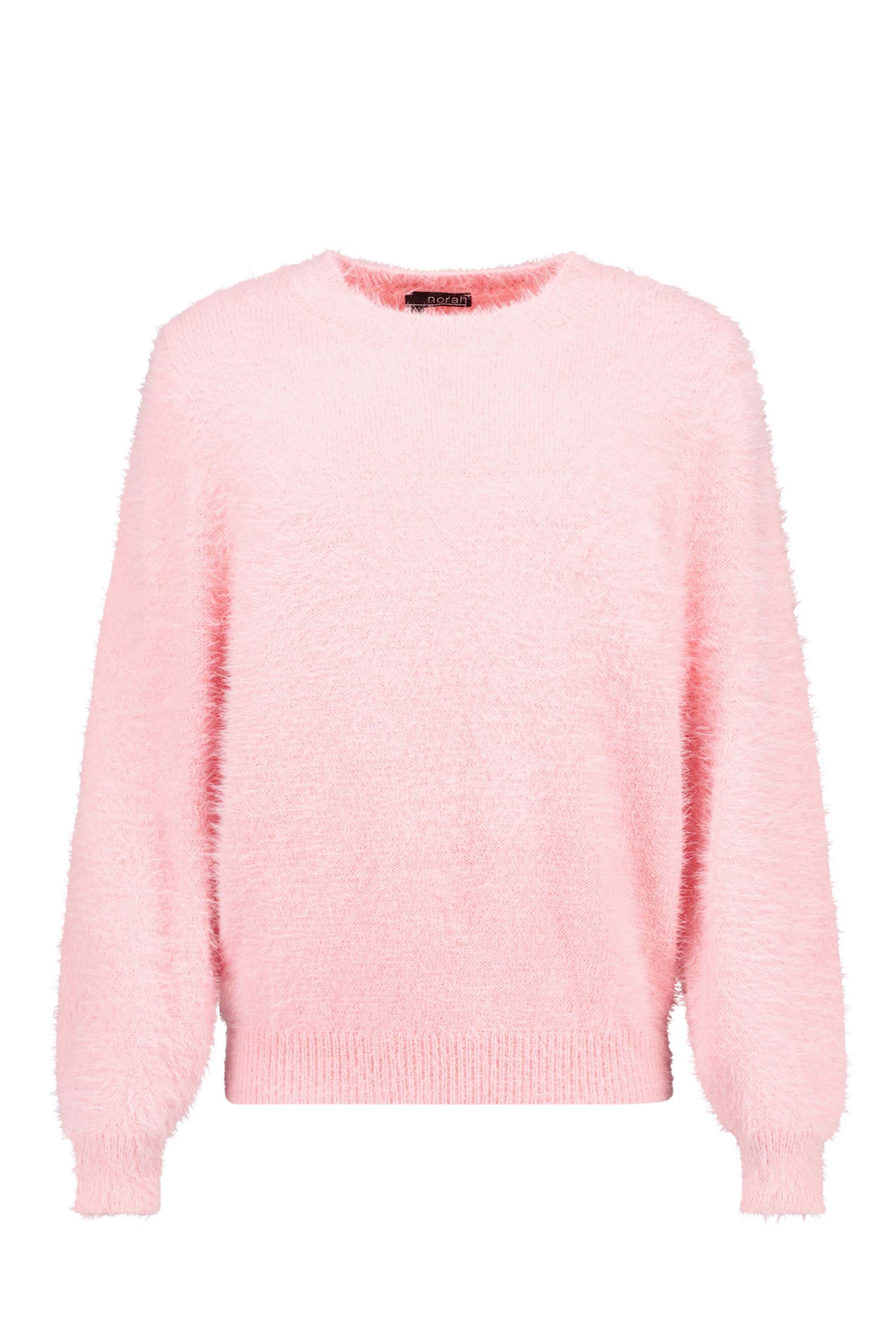 Norah Roze gebreide zachte trui baby pink 215609-902-38 Norah Roze gebreide zachte trui baby pink 215609-902-38
