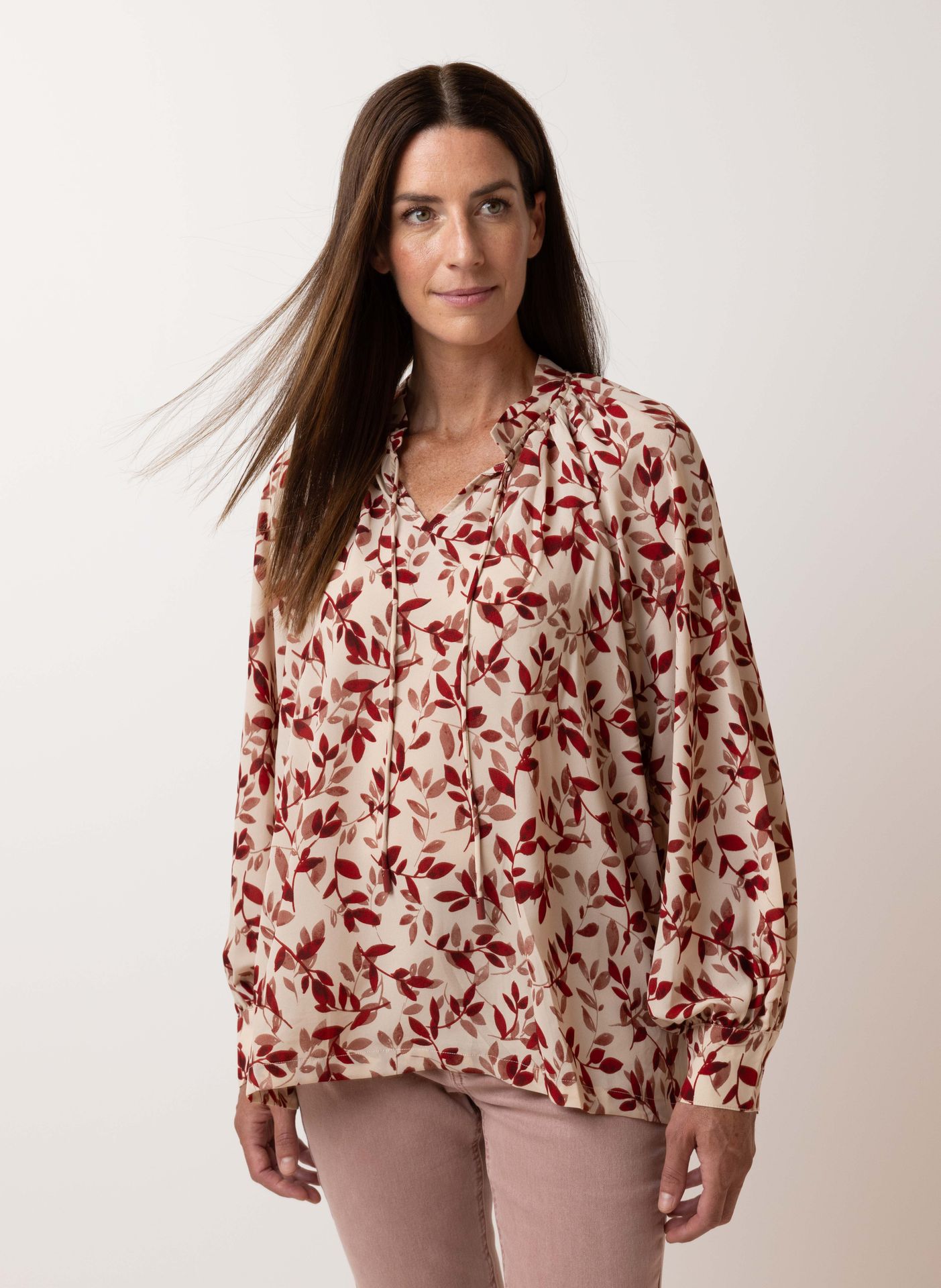 Norah Meerkleurige blouse red multicolor 215619-620