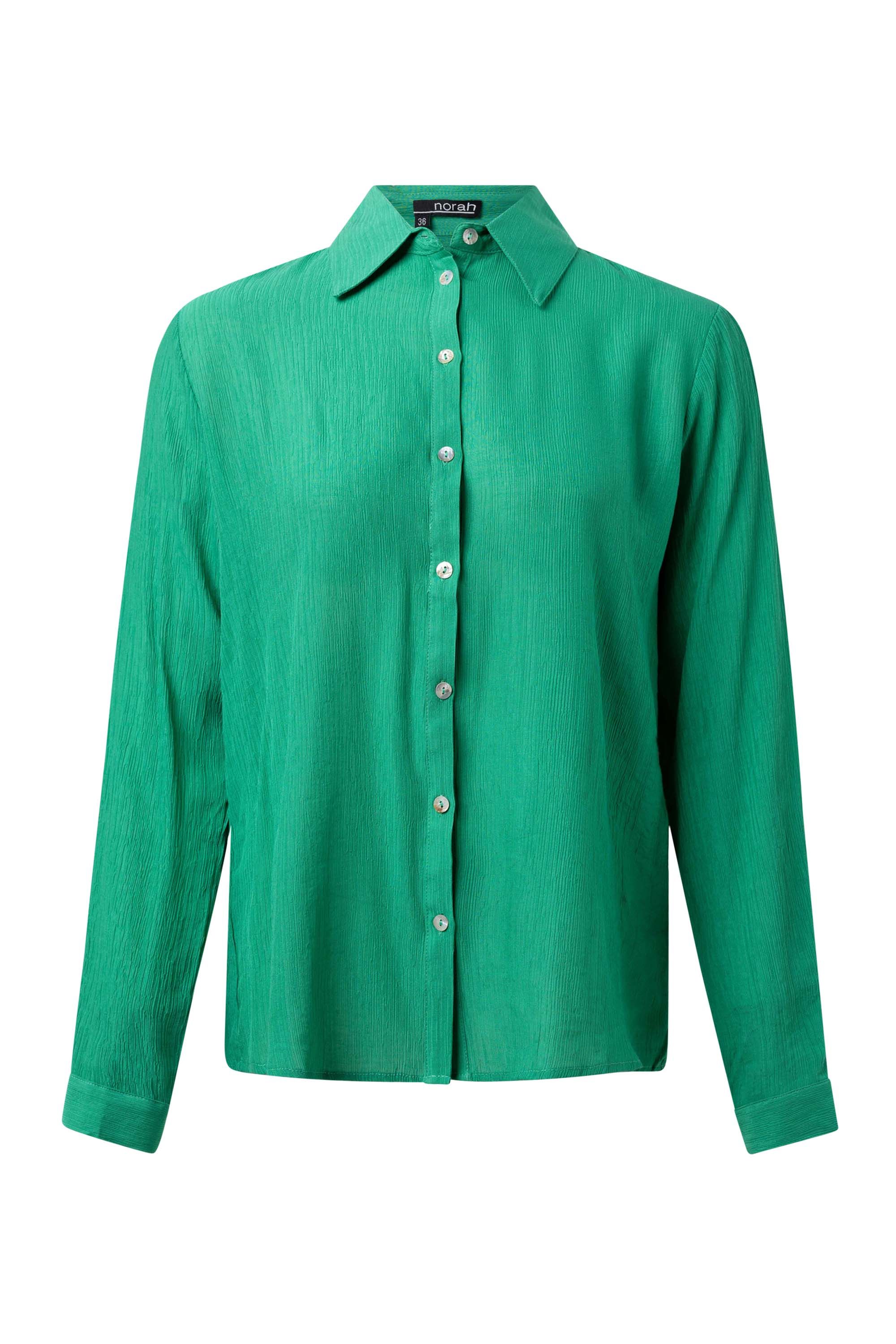 Norah Groene blouse met structuur green 215623-500