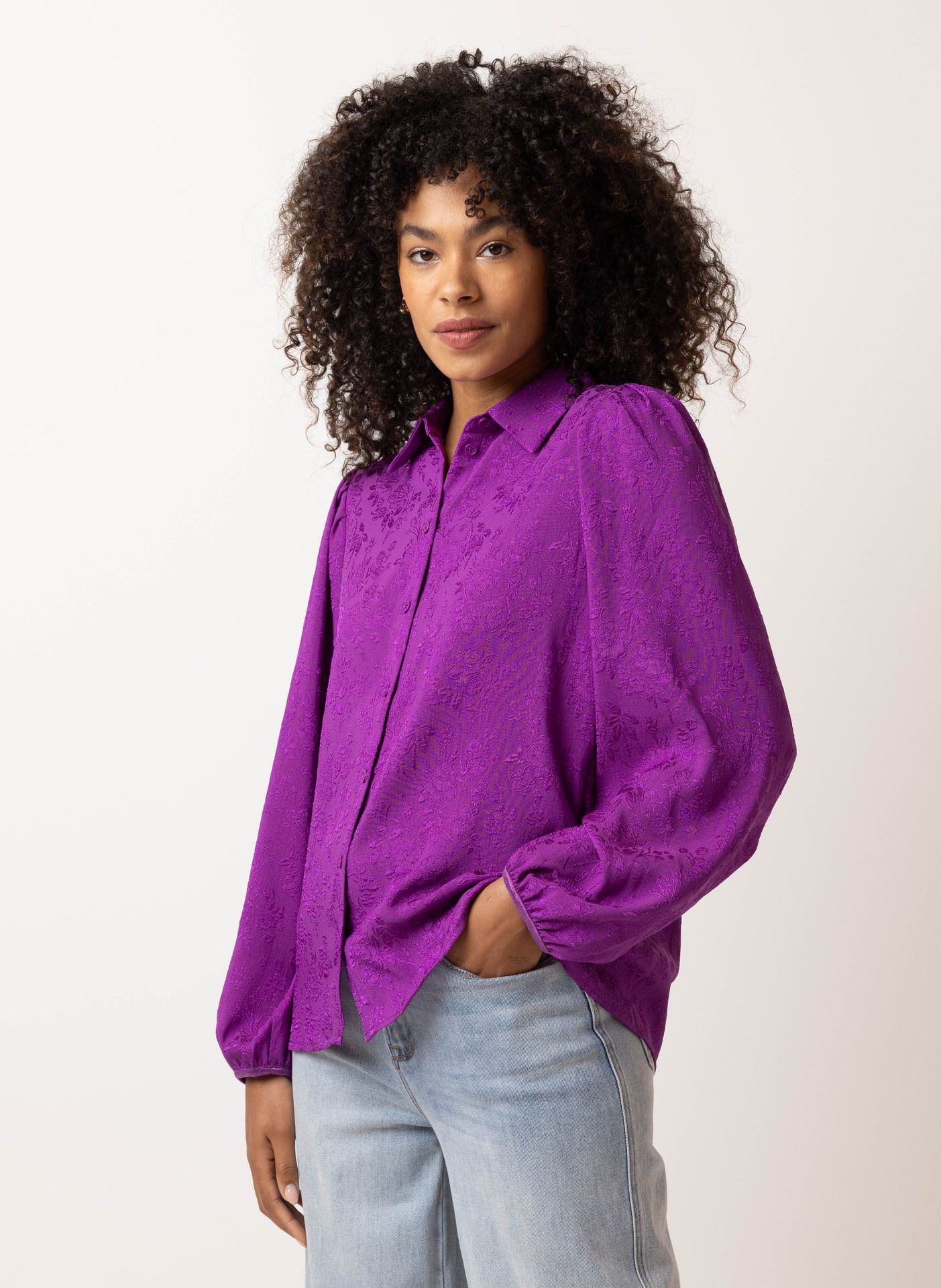  Paarse blouse violet 215674-805-48