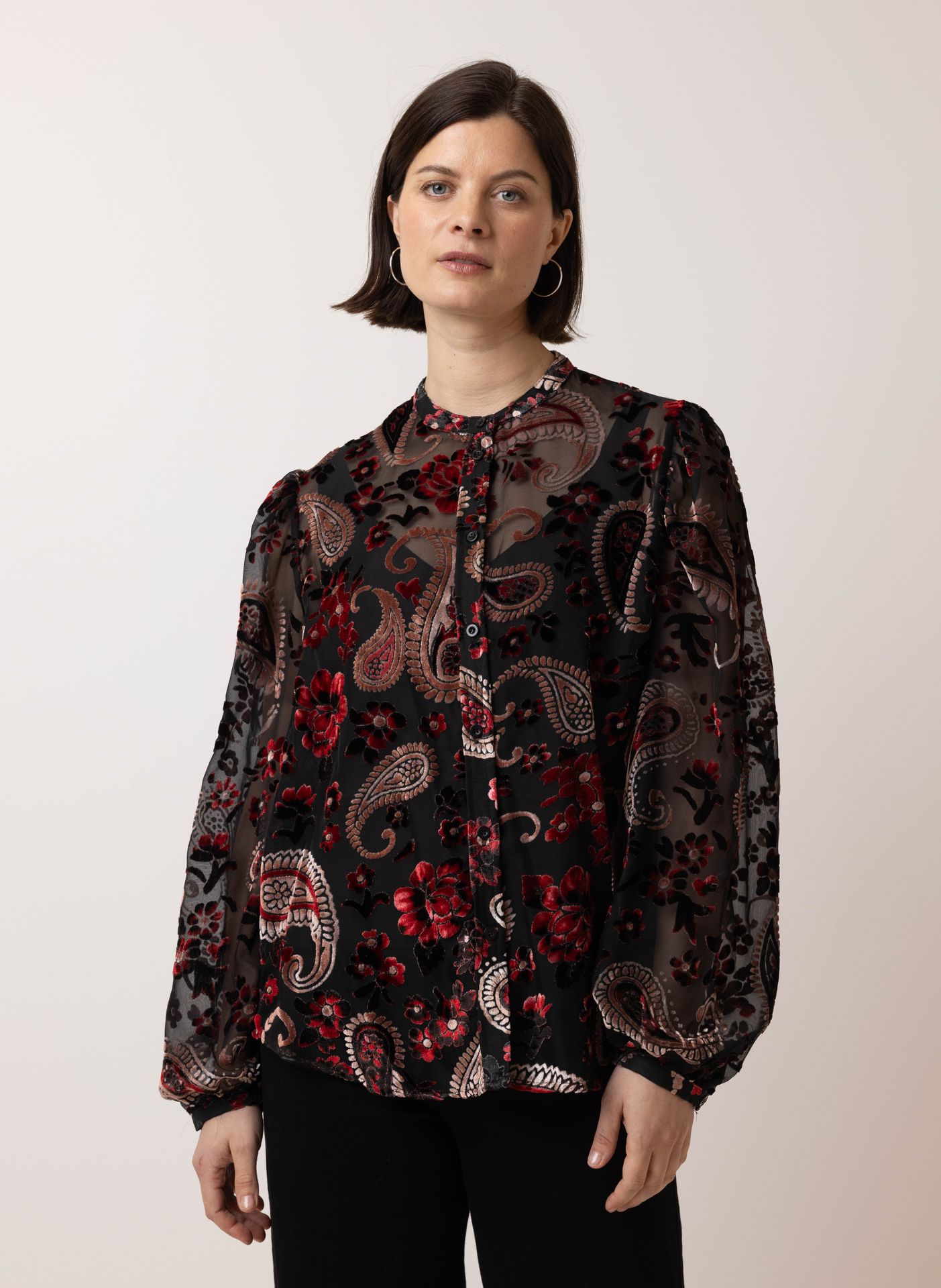 Norah Meerkleurige blouse red multicolor 215695-620