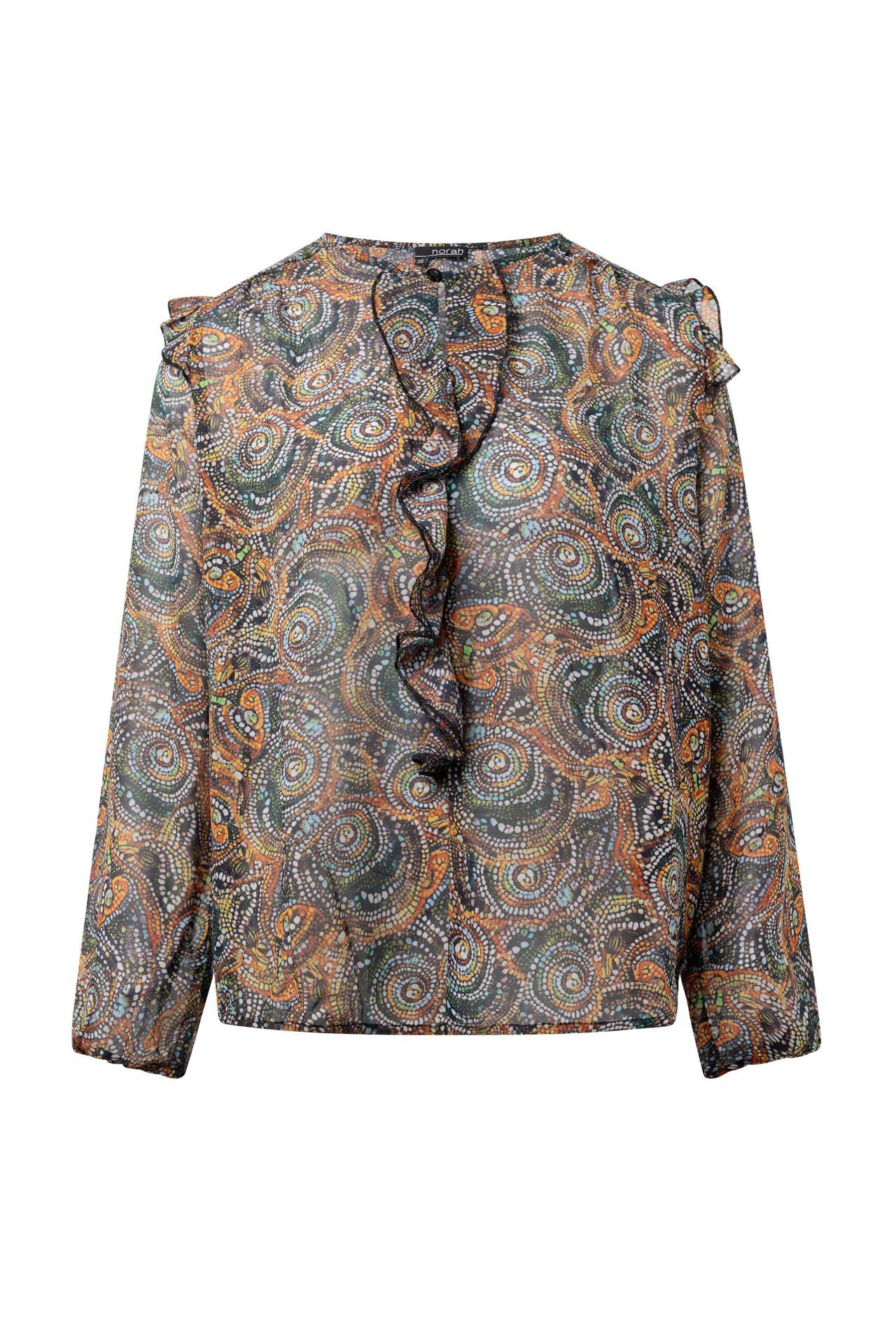 Norah Meerkleurige blouse met bloemen multicolor 215710-002