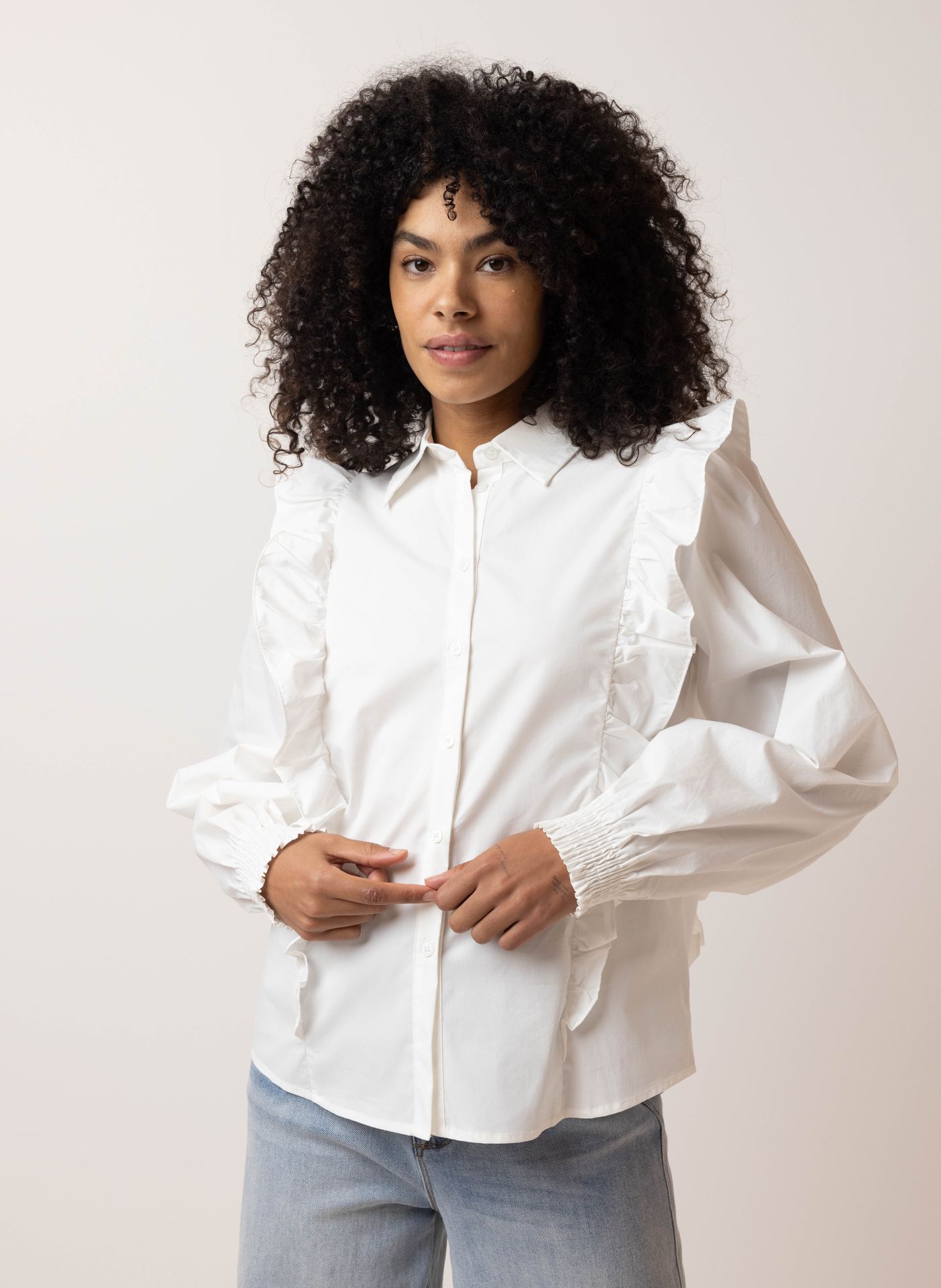 Norah Witte blouse  off-white 215732-101