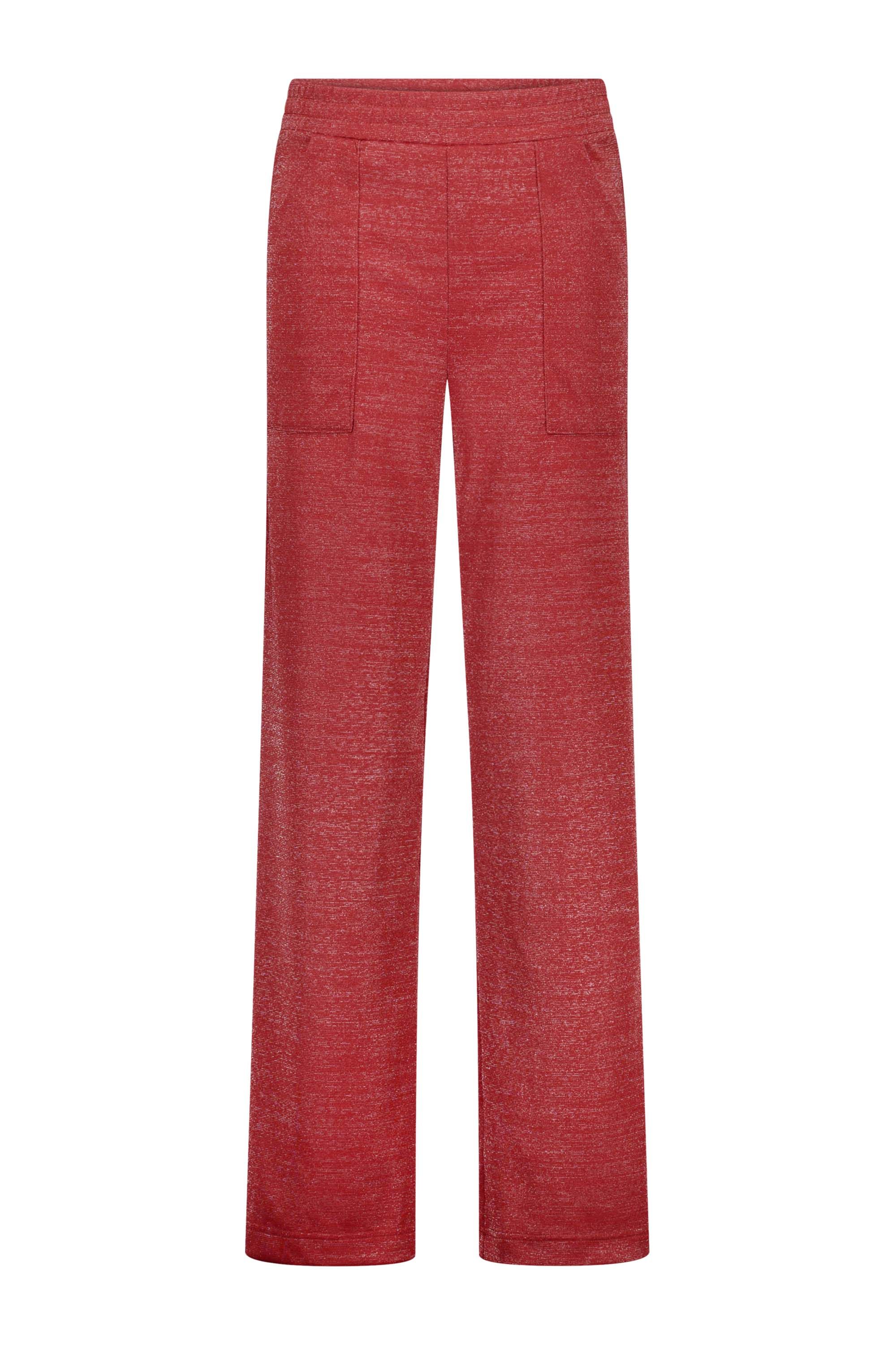 Norah Donkerroze wijde broek met glans dark rose 215741-998