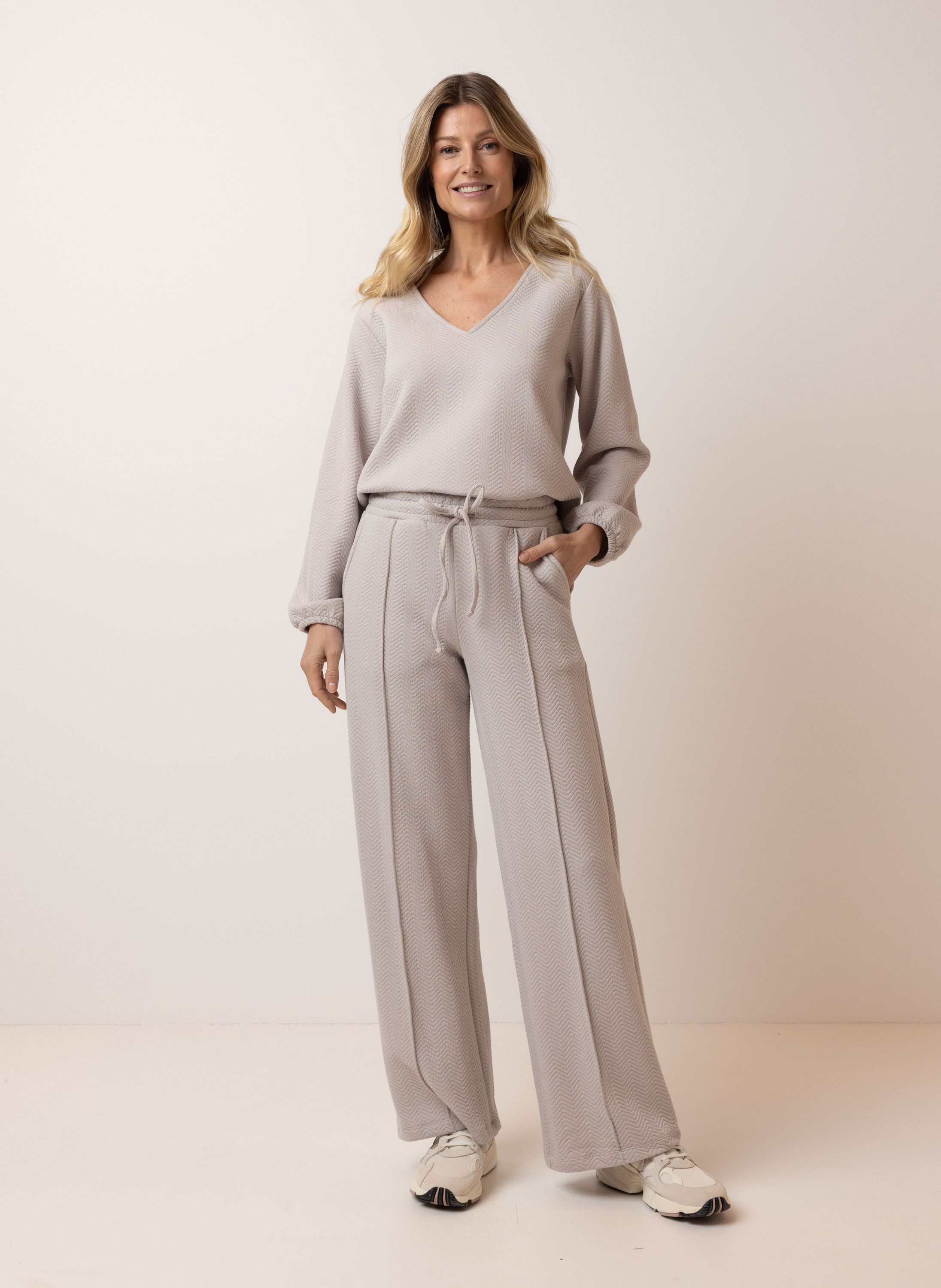 Norah Zandkleurige broek  215745-110