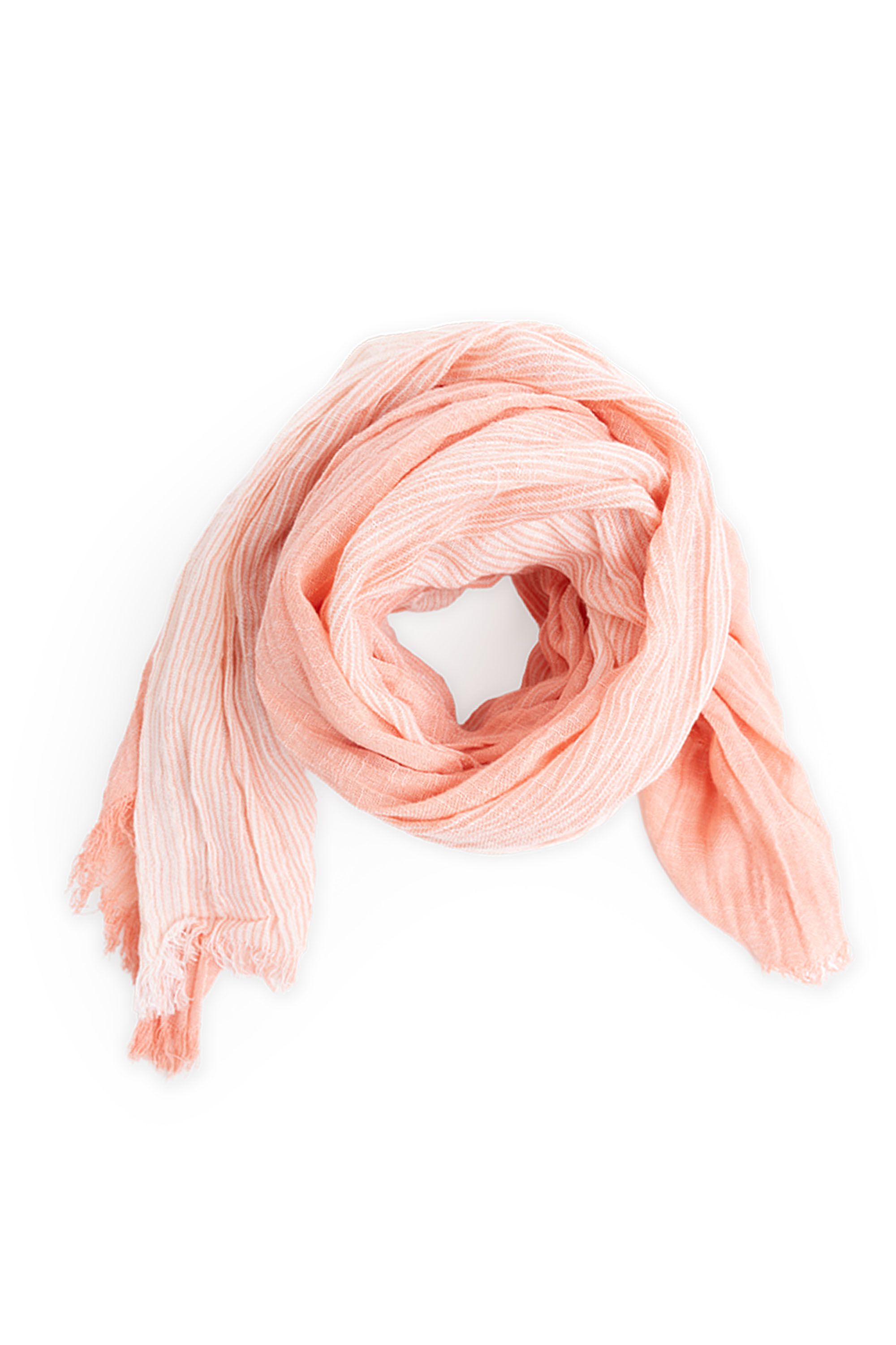 Norah Oranje/wit gestreepte sjaal orange/white 215788-731